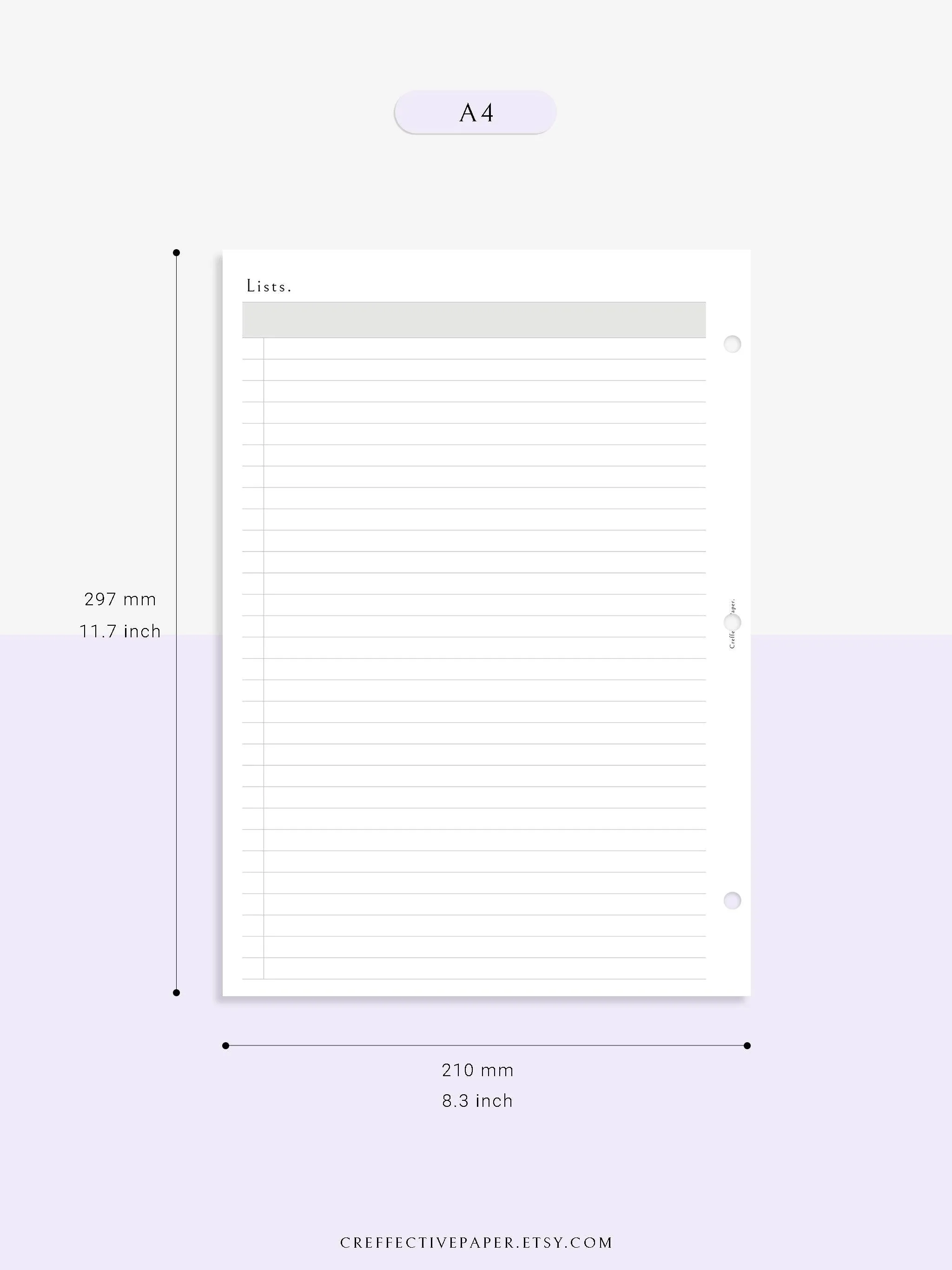 N107 | Checklist Bundle Template to Personalize Category