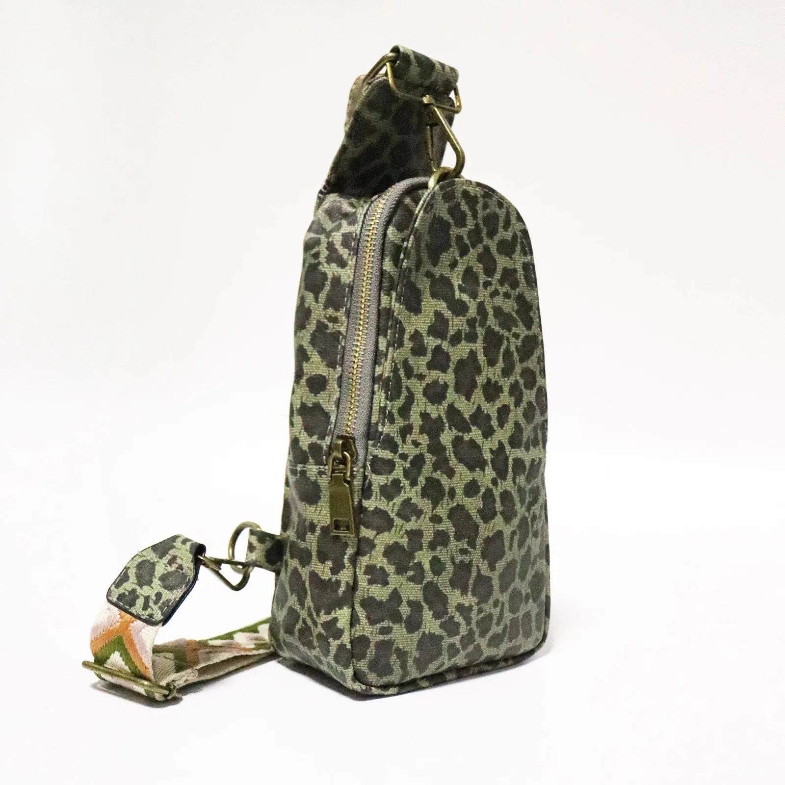 *NEW Sling Crossbody - Olive Animal