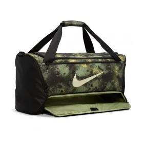 NIKE Brasilia Duffle Bag (Green/Black/Milk)