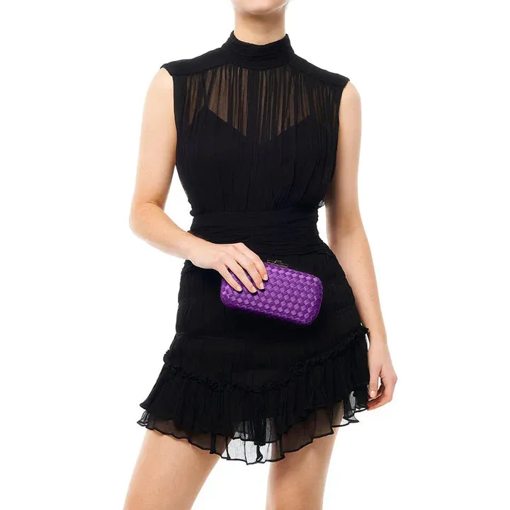 OB2112 EVELY7N WOVEN CLUTCH