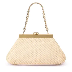 OB2156 HANNA WOVEN STRAW CLUTCH