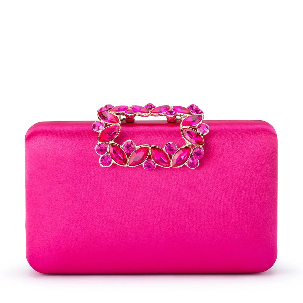 OB2157 MARGALIT CRYSTAL LOCK CLUTCH