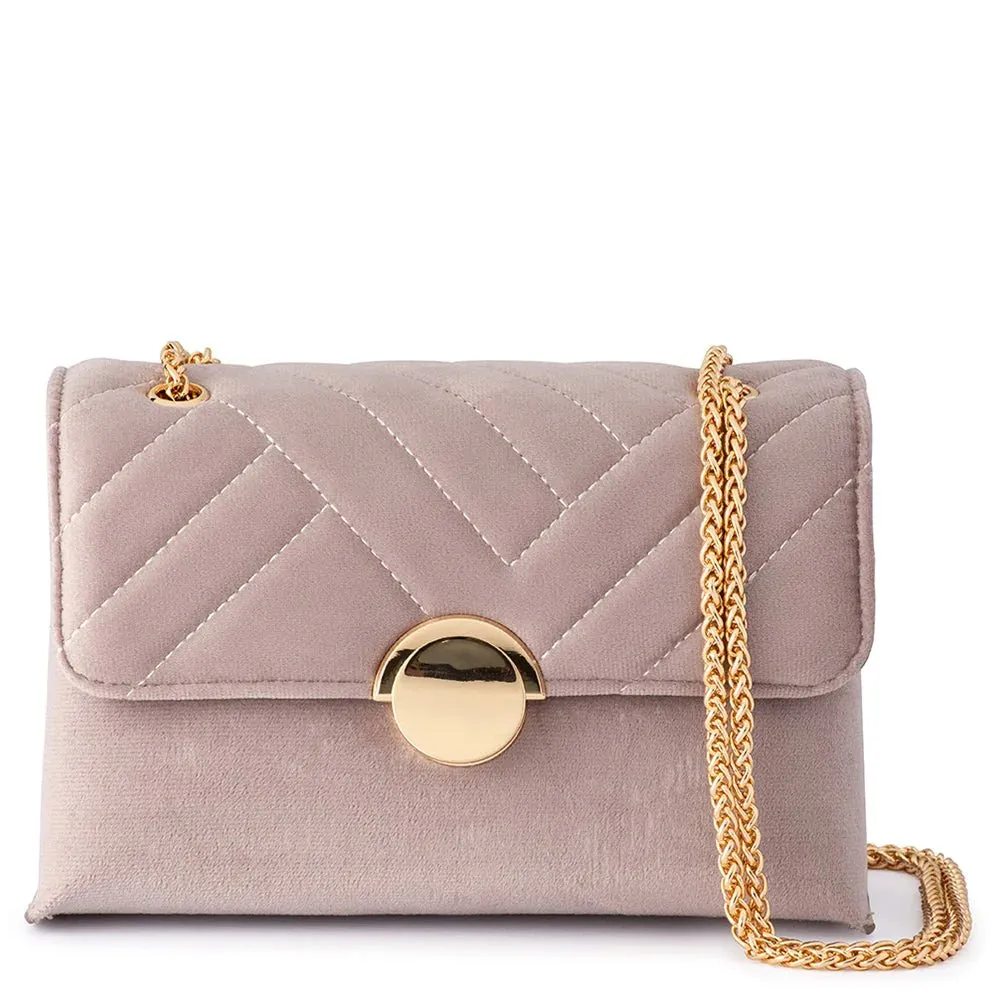 OB6457 WANDA VELVET SHOULDER BAG