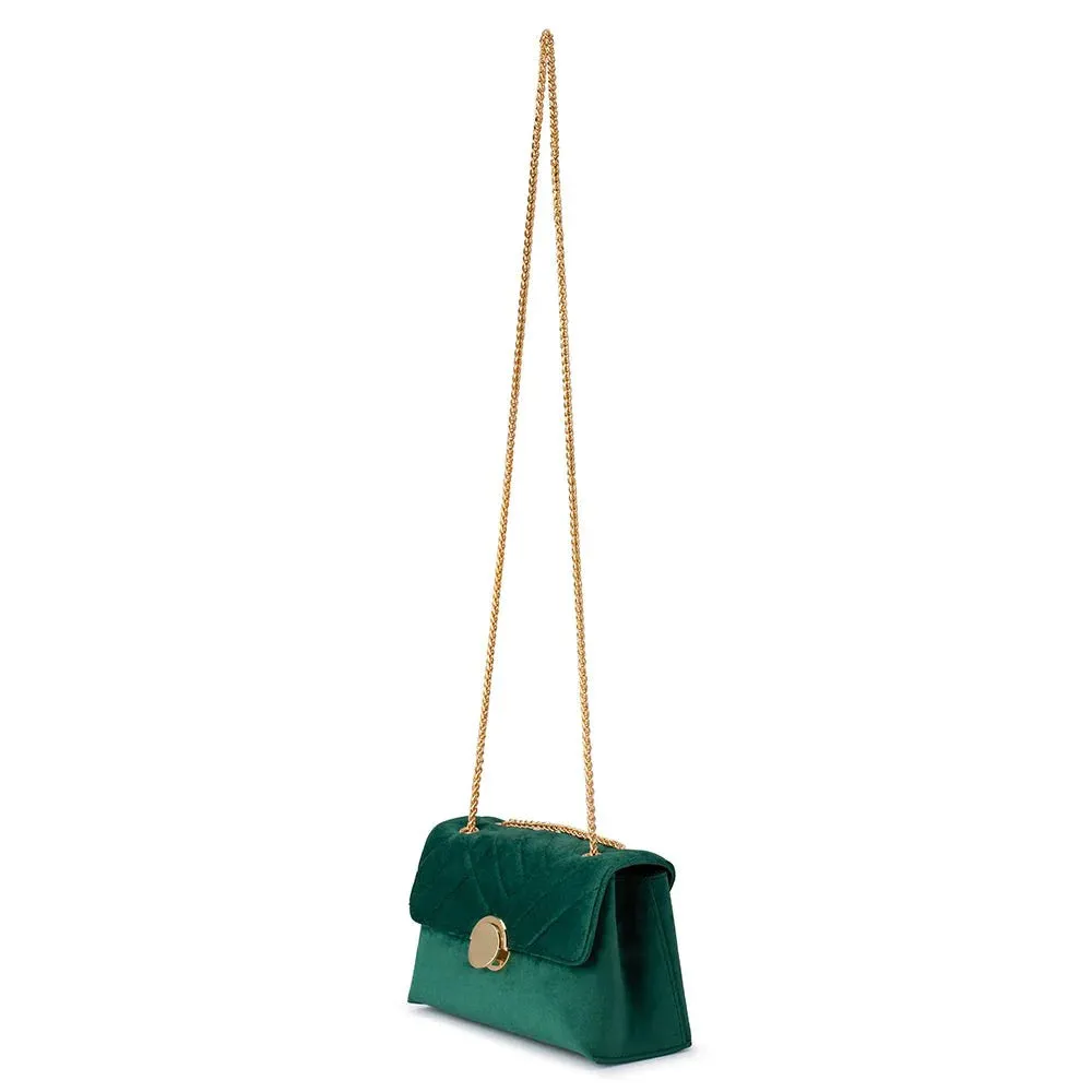 OB6457 WANDA VELVET SHOULDER BAG