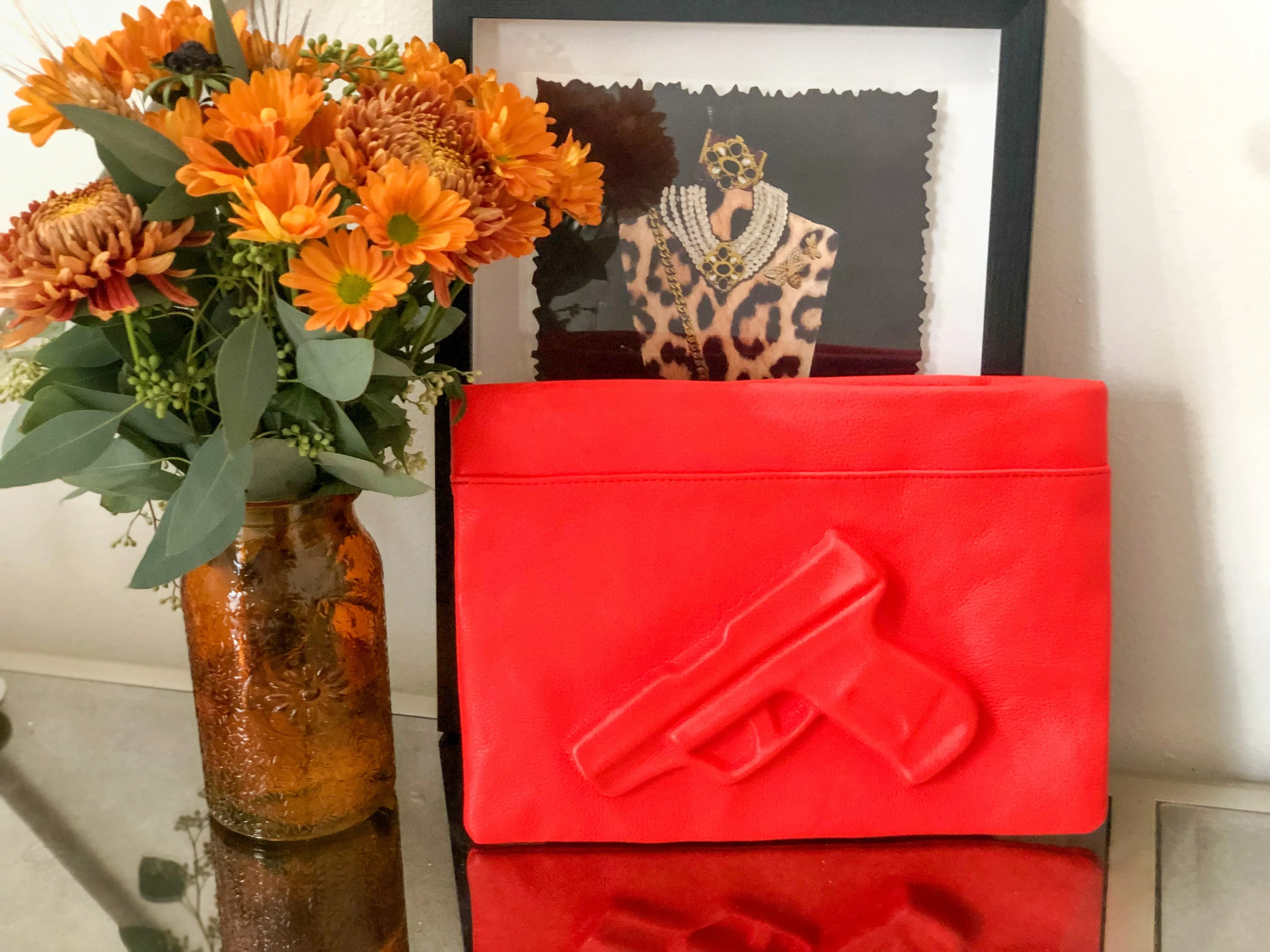 Orange 3D Print Gun Clutch