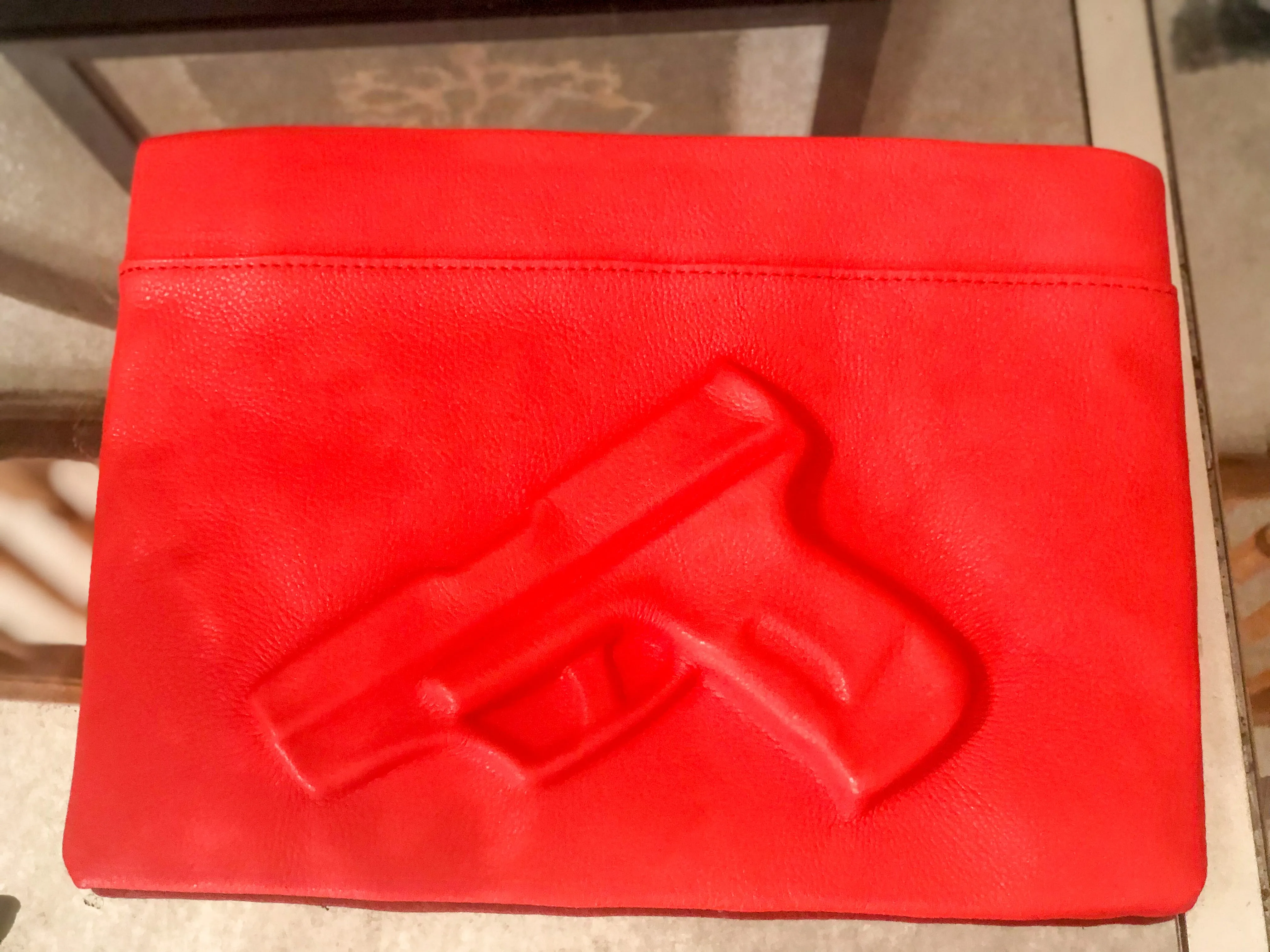 Orange 3D Print Gun Clutch