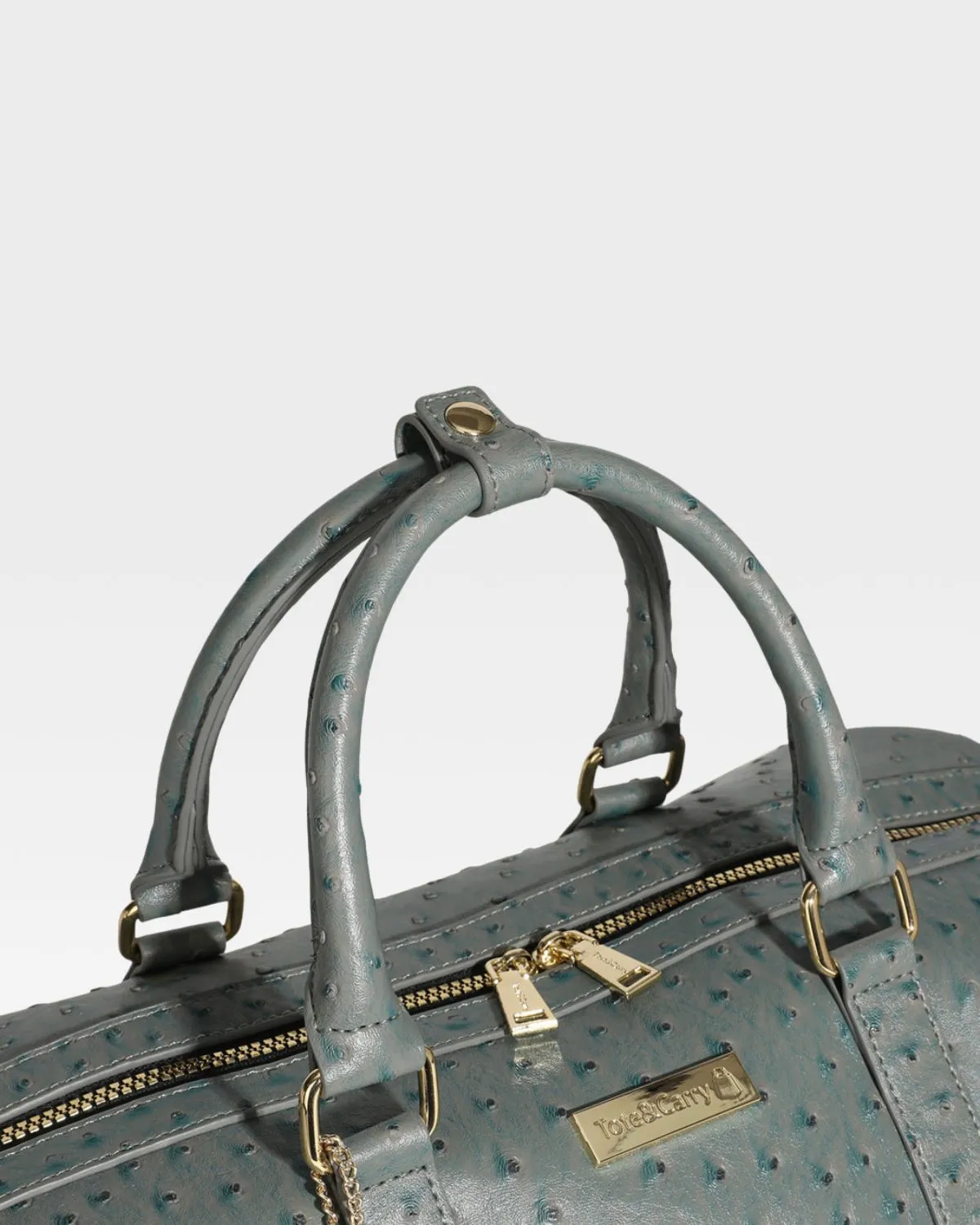 Ostrich Duffle Bag in Grey