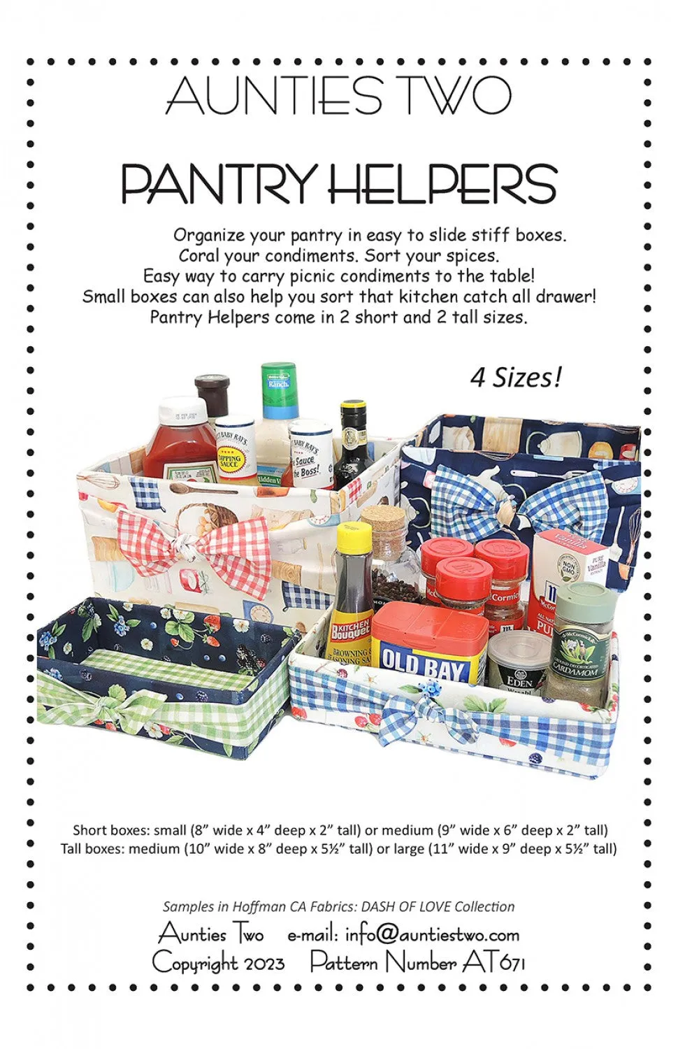 Pantry Helpers, Pattern