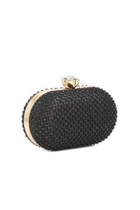 Party Wear Clutch B20766-Black