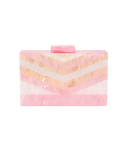 Pattern Acrylic Clutch