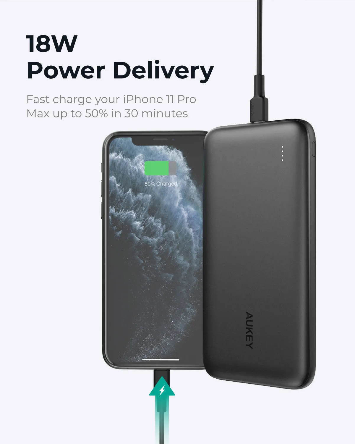 PB-N73 / PB-N73S 10,000mAh 12W / 18W Ultra Thin Portable Charger 3-Port USB-C PD  Fast Charge