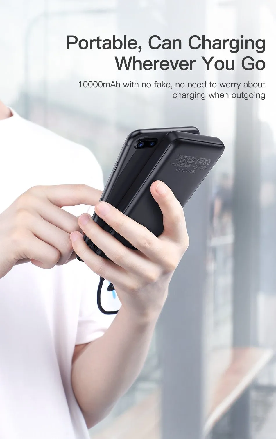 Power Bank 10000mAh Portable Charging