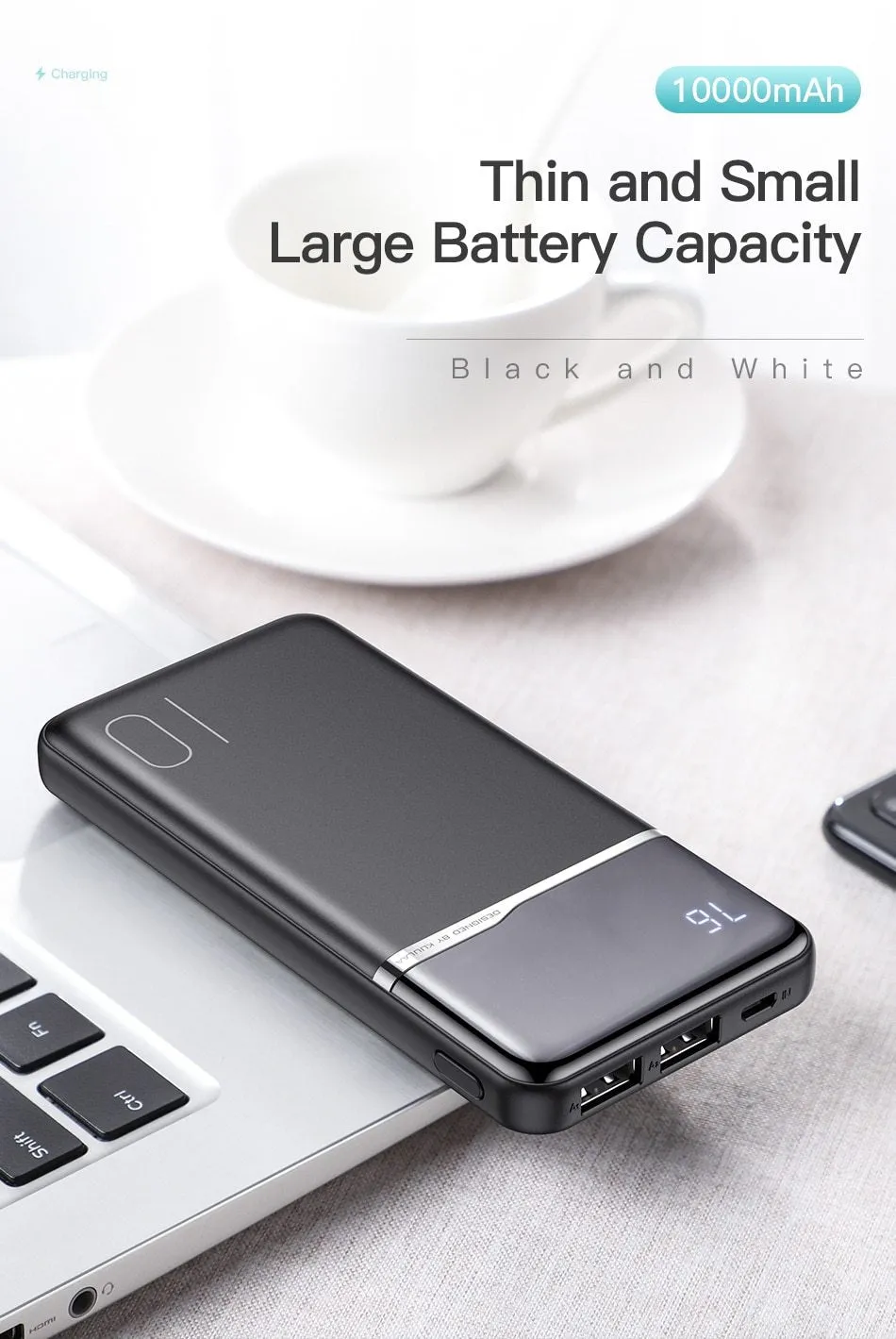 Power Bank 10000mAh Portable Charging