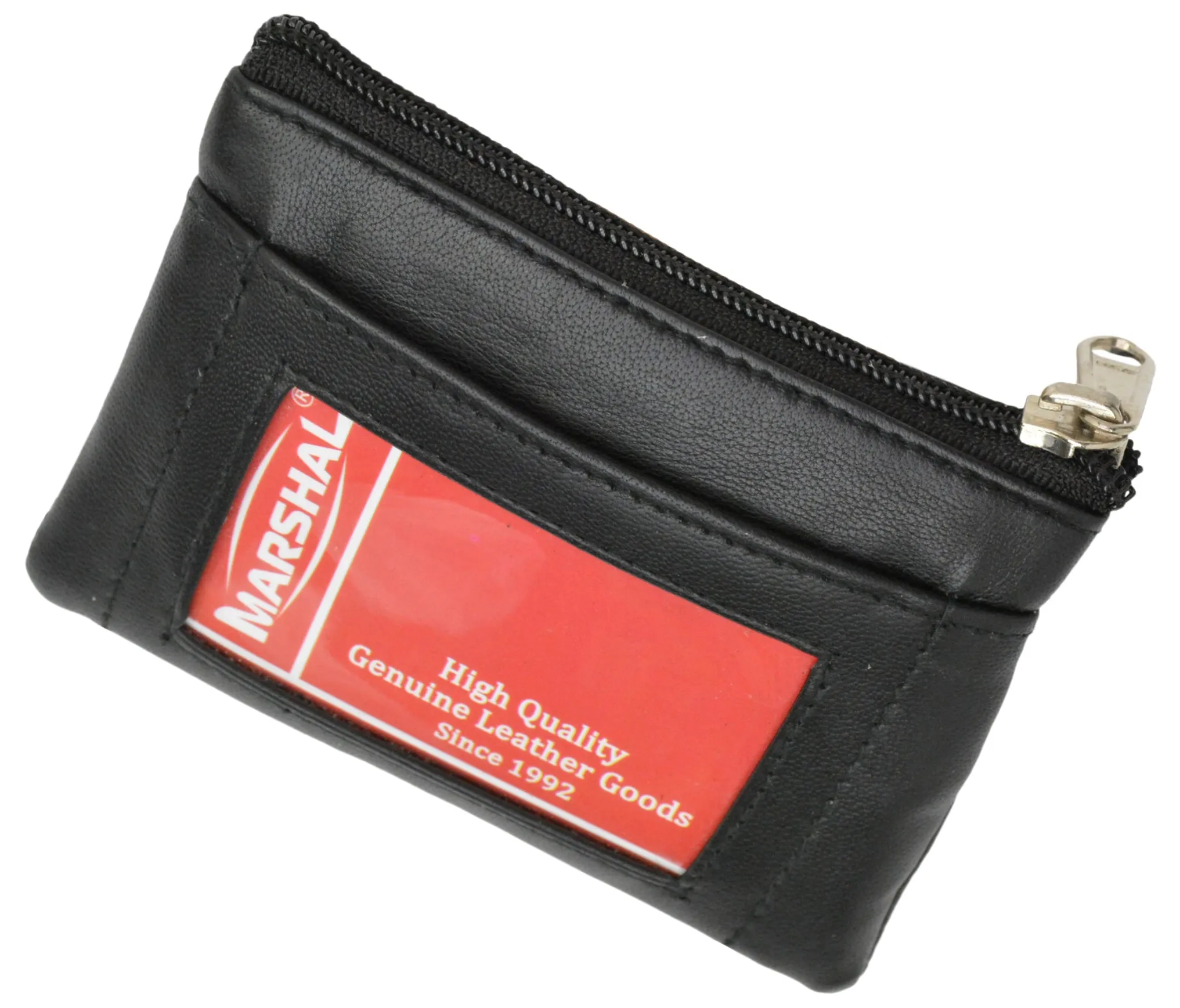 PT003 Genuine Leather Change Purse with Key Ring