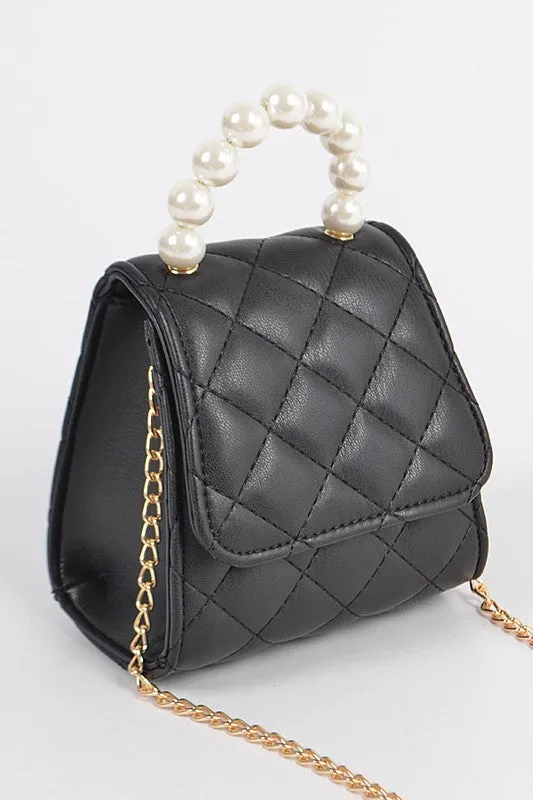 Quilted Mini Clutch (Black)