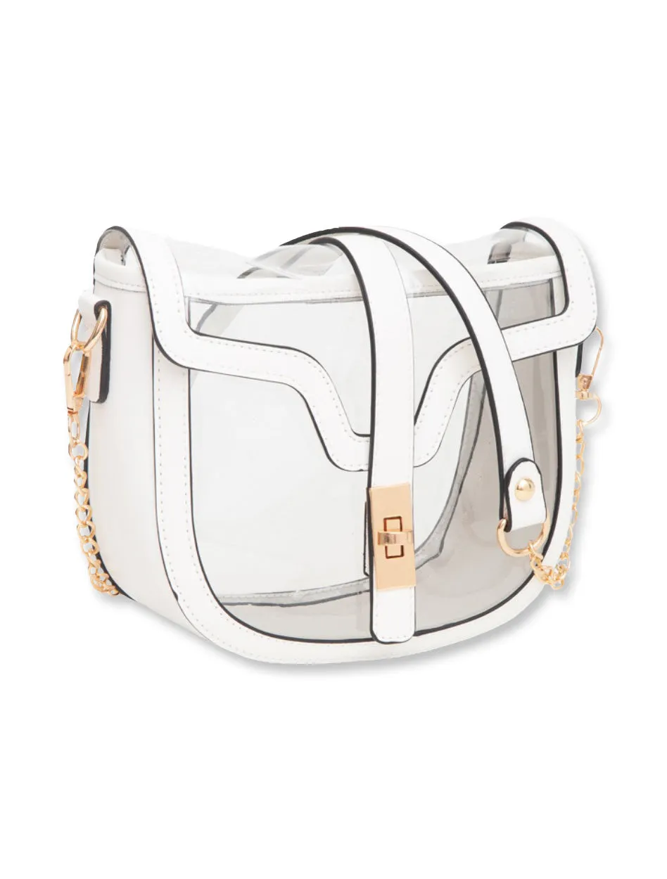 "Buckle Bag" Clear Purse