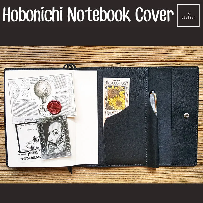 R.atelier Hobonichi Techo A5 Cousin Leather Trifold Notebook Folio Cover