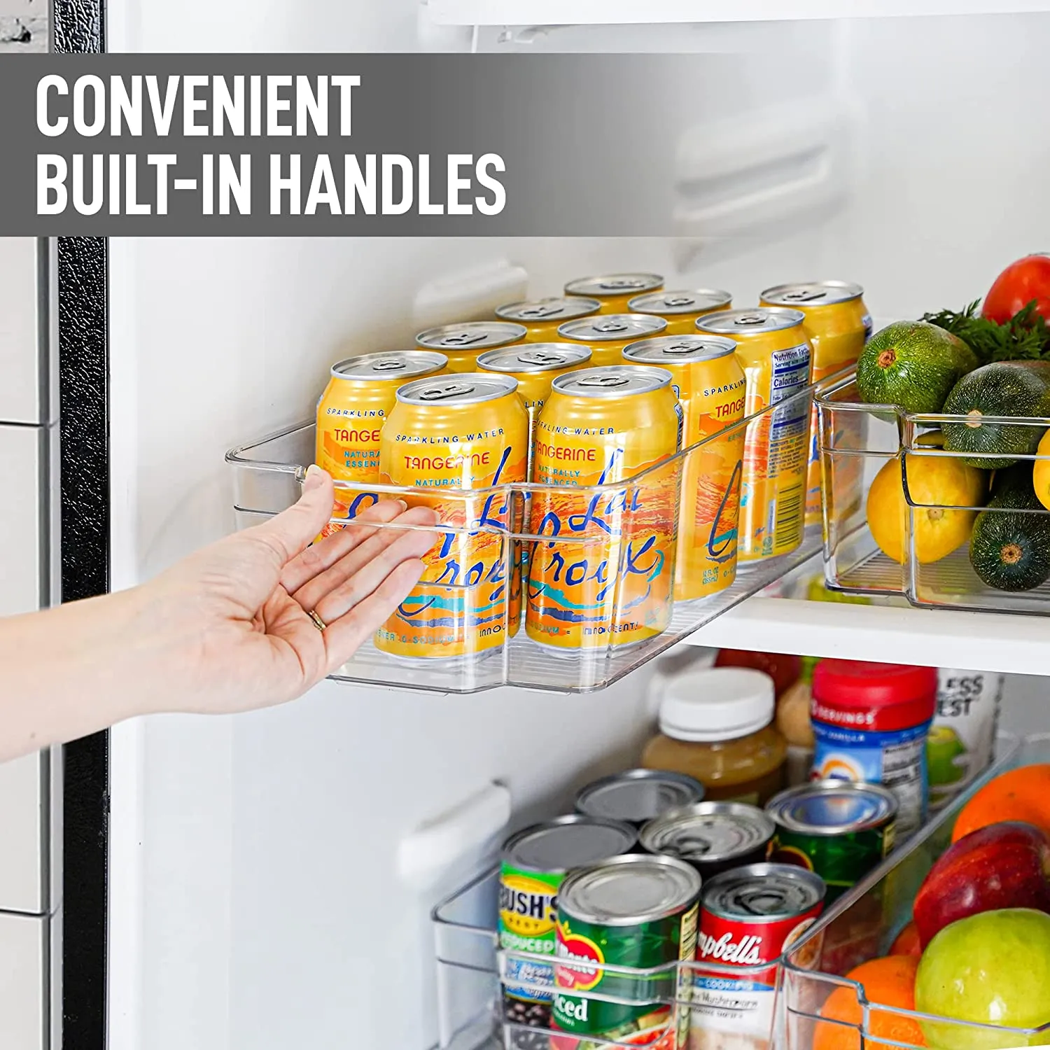 Refrigerator Organizer Bins - Easy Food Storage