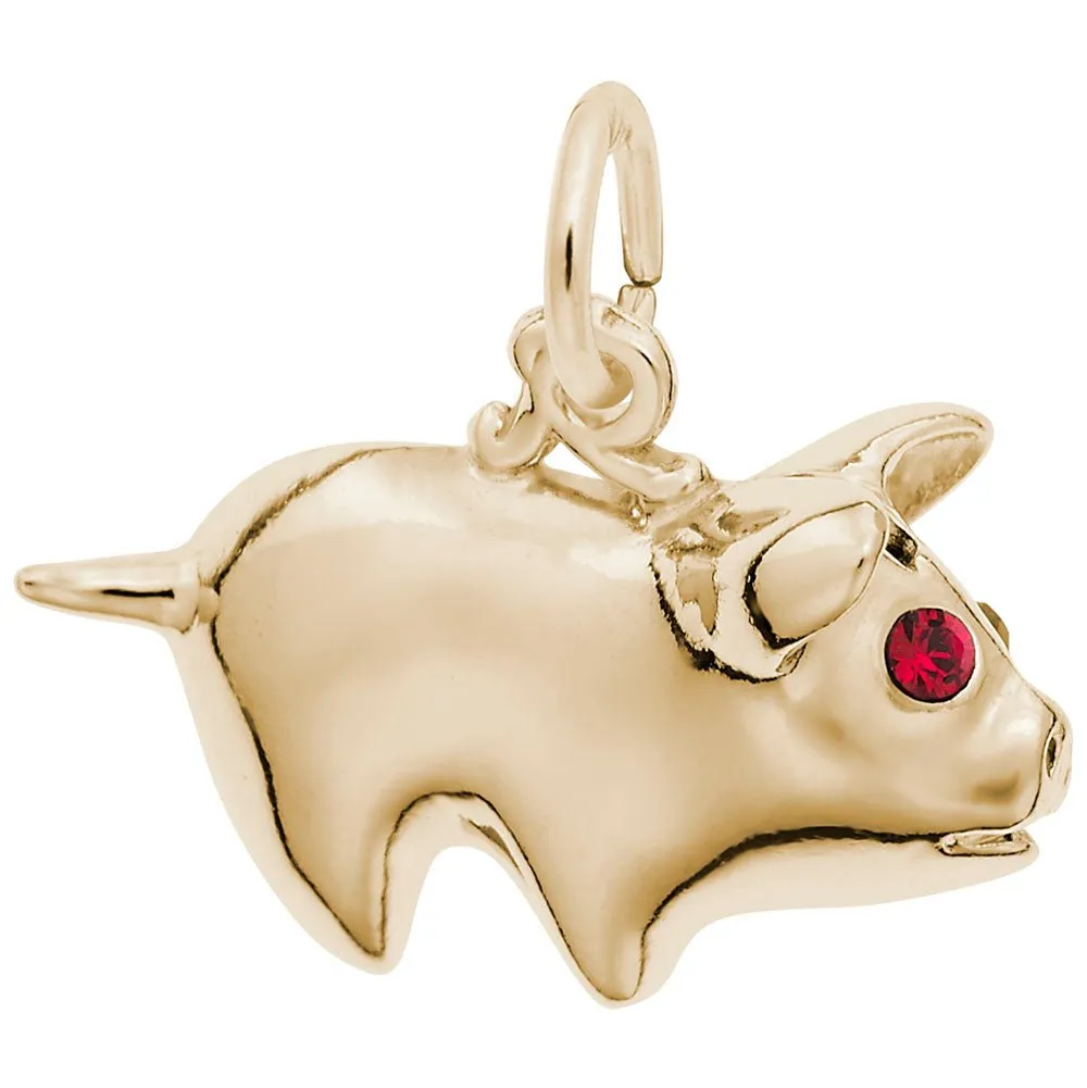 Rembrandt Charms - Piggy Bank Charm - 0839