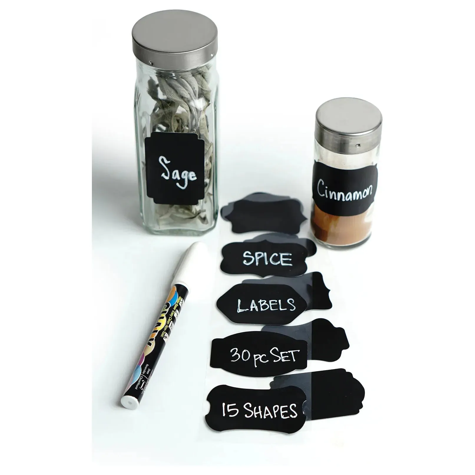 Reusable Spice Labels