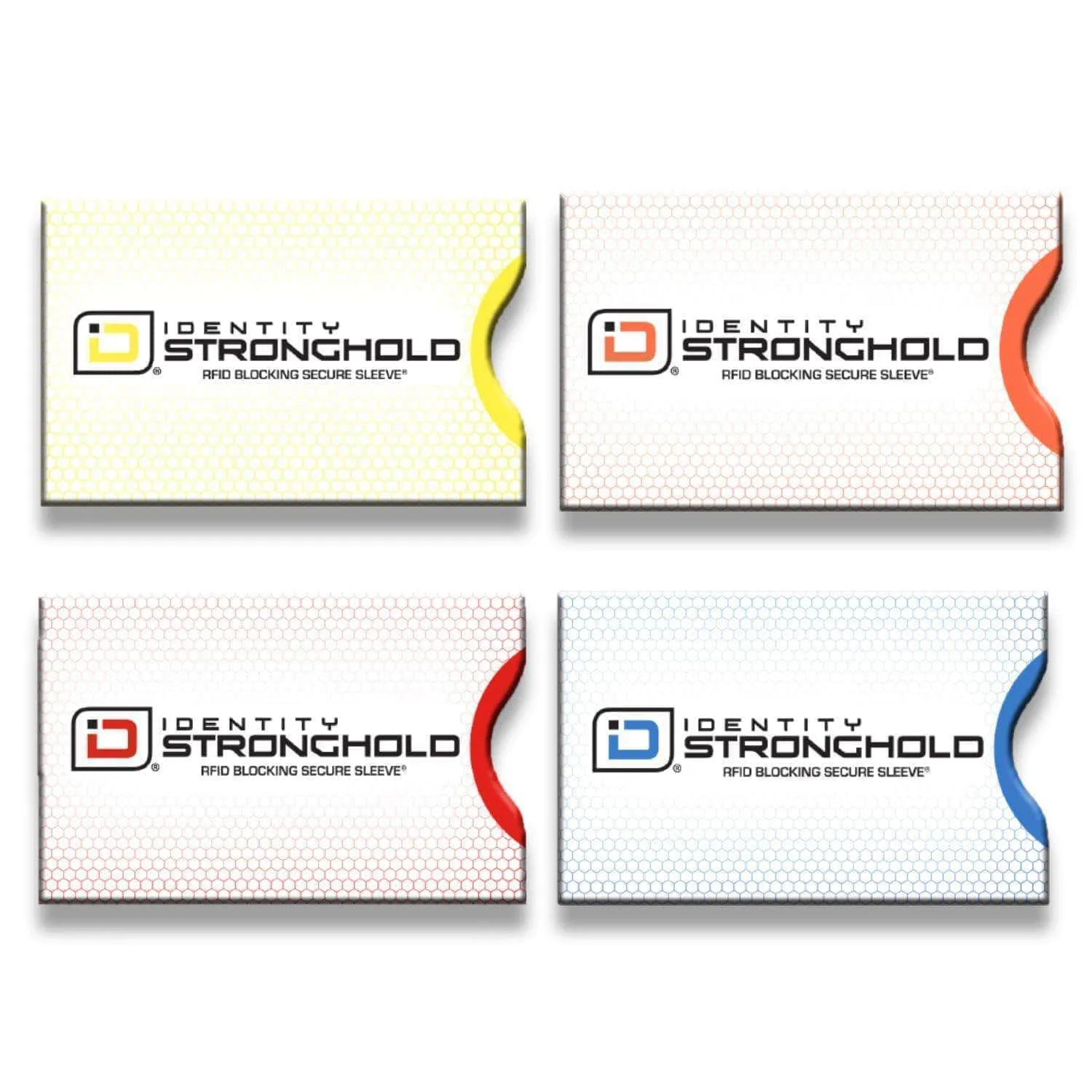 RFID Blocking Honeycomb Design Credit Card Sleeves - 8 Pack