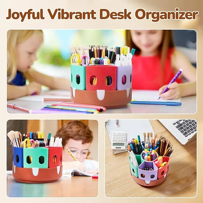 Rotating Art Supplies Organizer