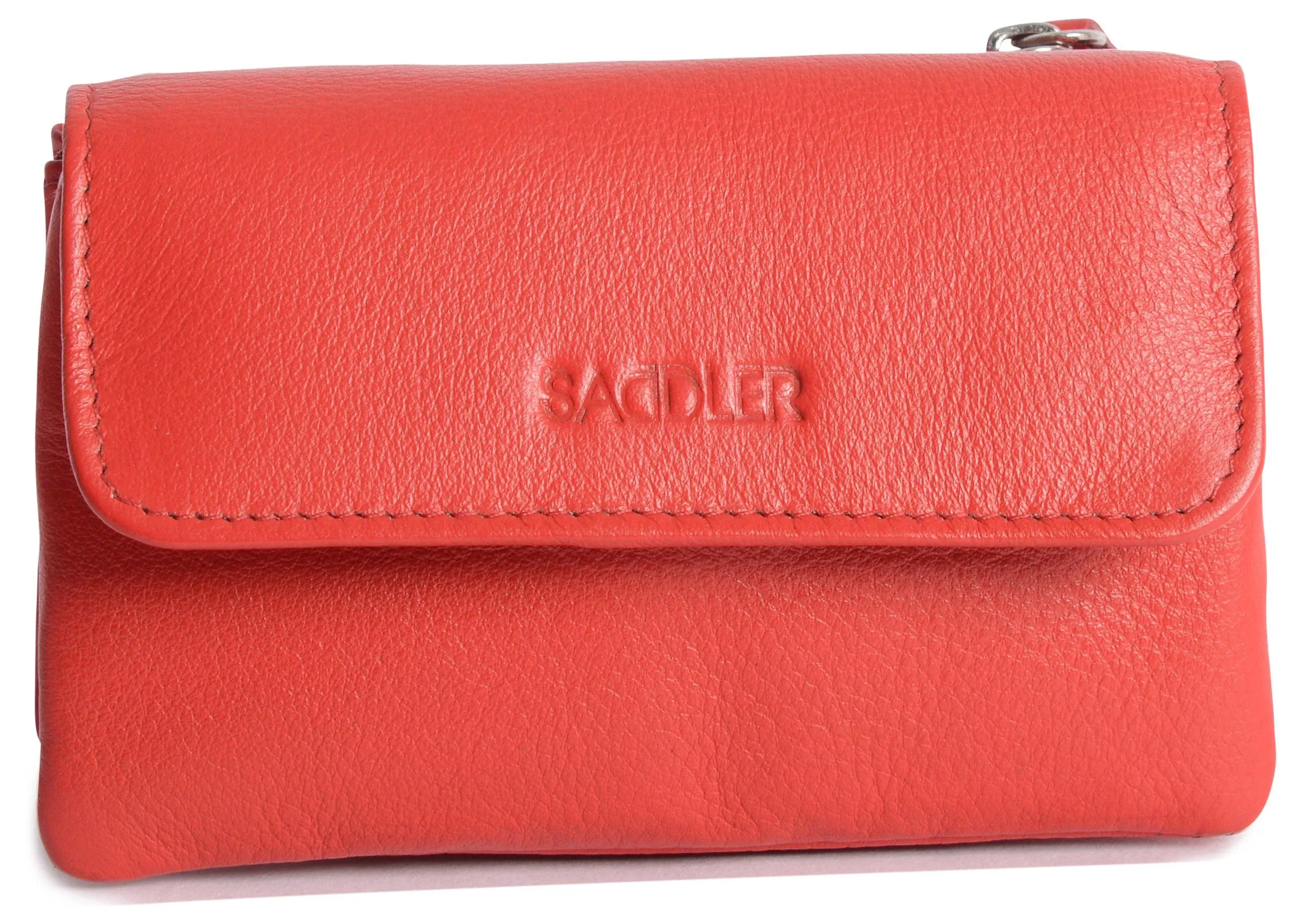 SADDLER LILY Leather Triple Gusset Purse - Holds Cards, Coins, and Keys - RFID Protected