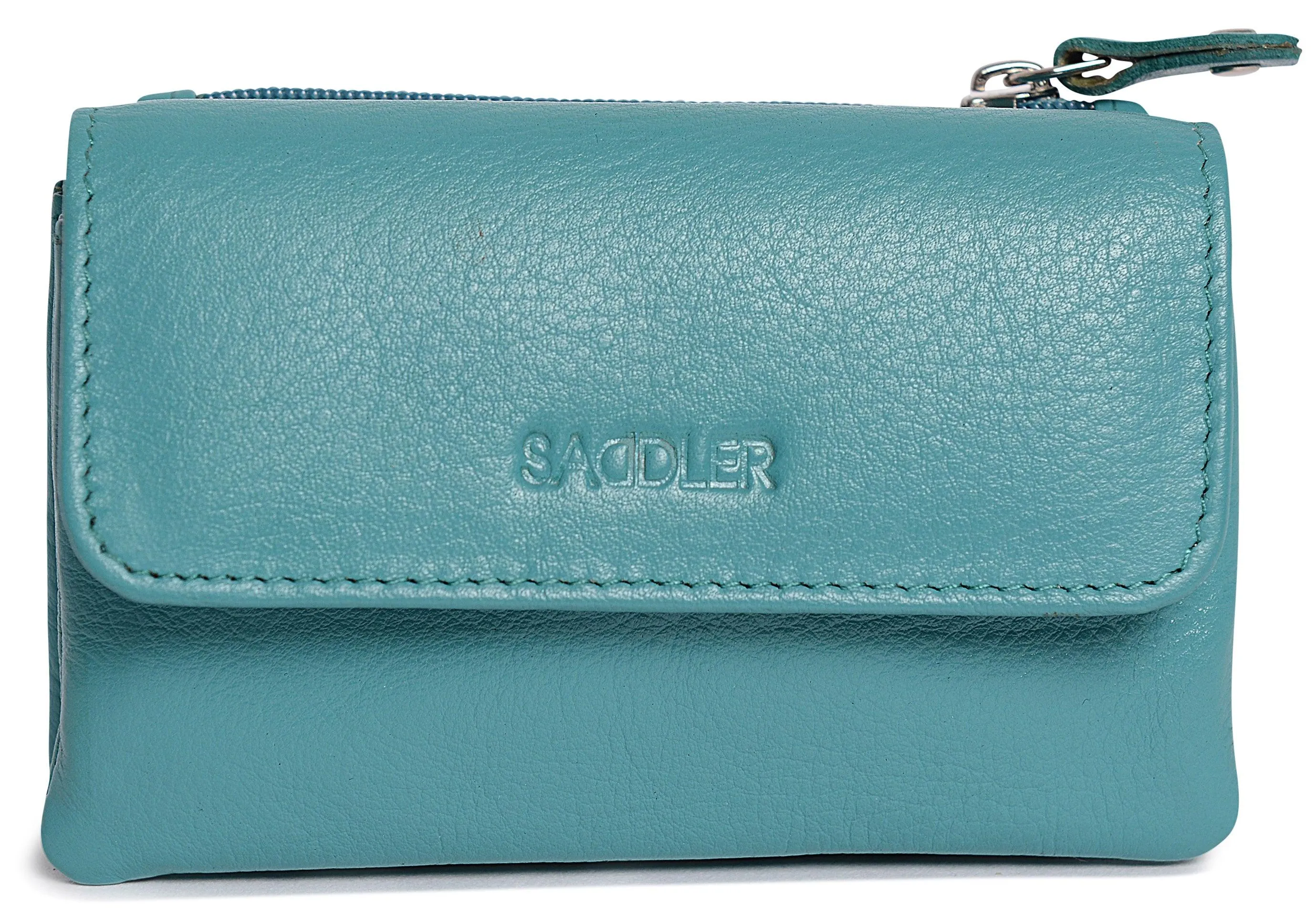 SADDLER LILY Leather Triple Gusset Purse - Holds Cards, Coins, and Keys - RFID Protected