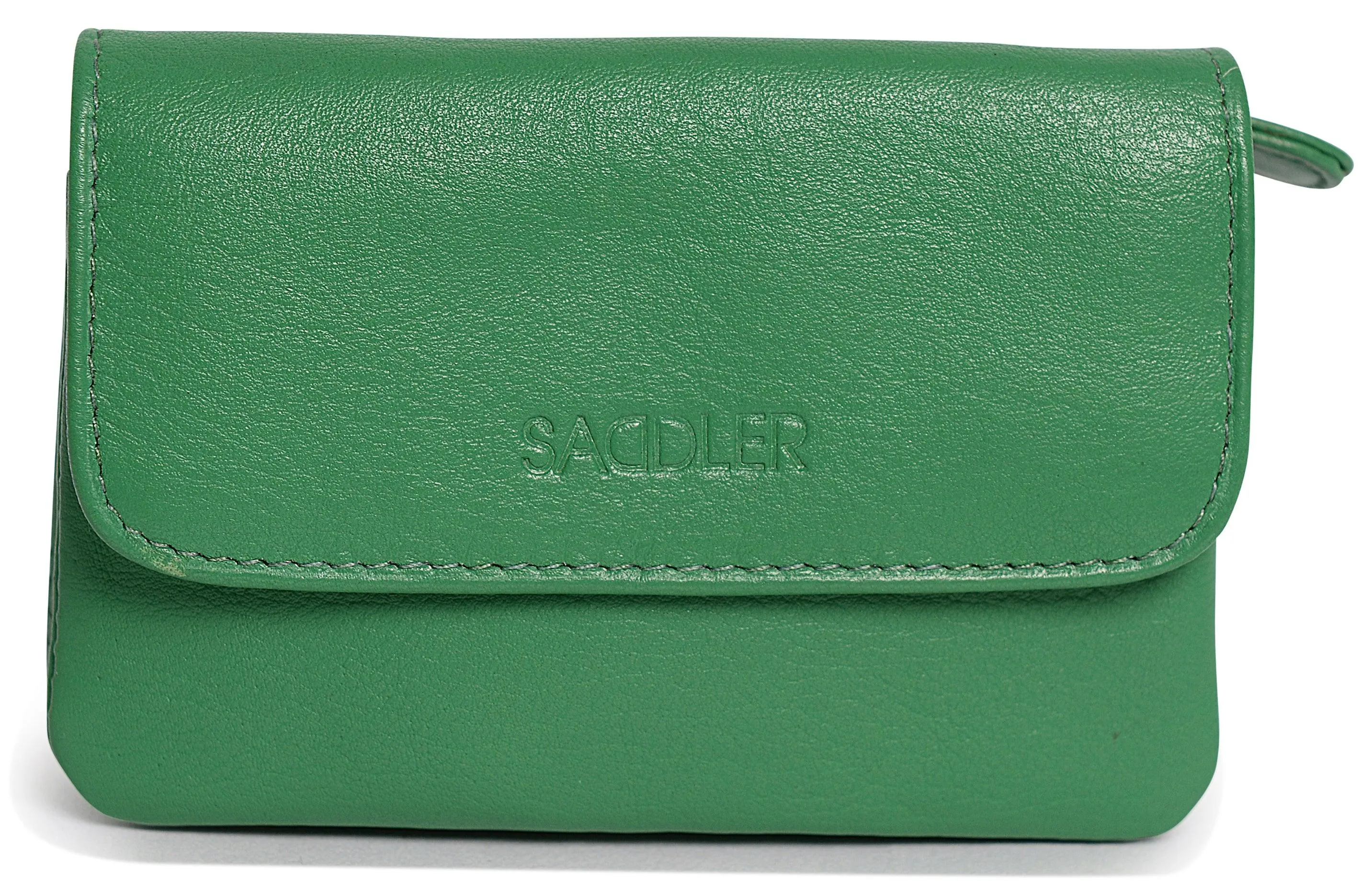 SADDLER LILY Leather Triple Gusset Purse - Holds Cards, Coins, and Keys - RFID Protected