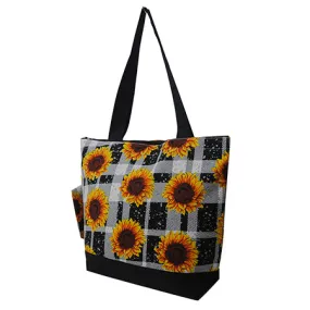 !SALE! Sunflower Plaid NGIL Canvas Tote Bag