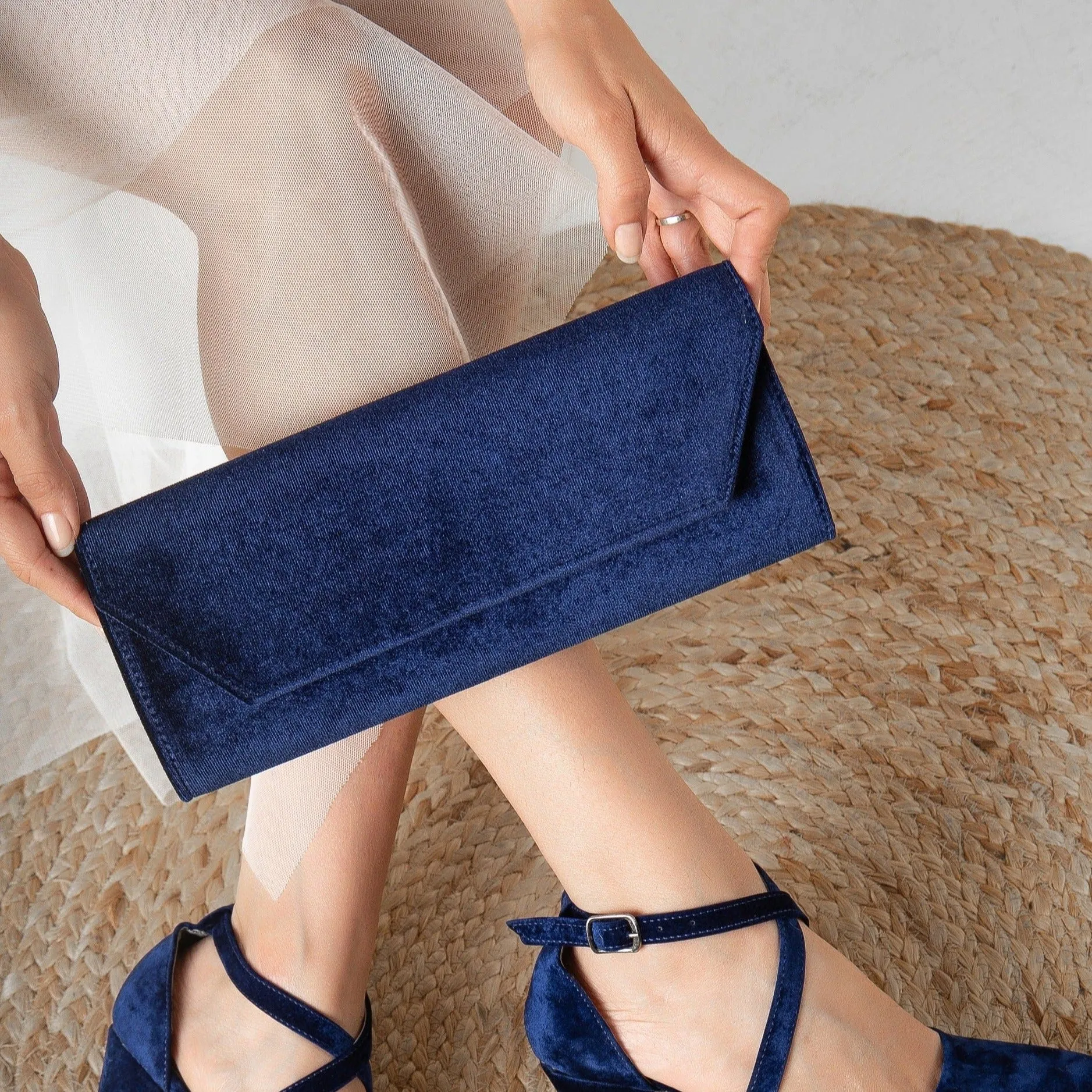 Scarlett - Dark Blue Clutch