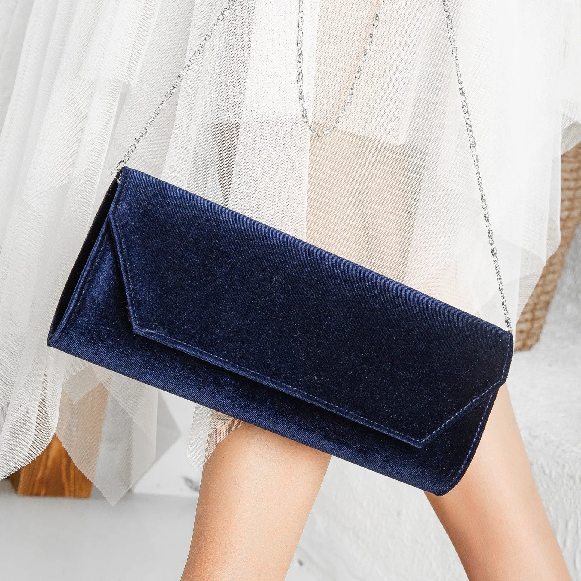 Scarlett - Dark Blue Clutch