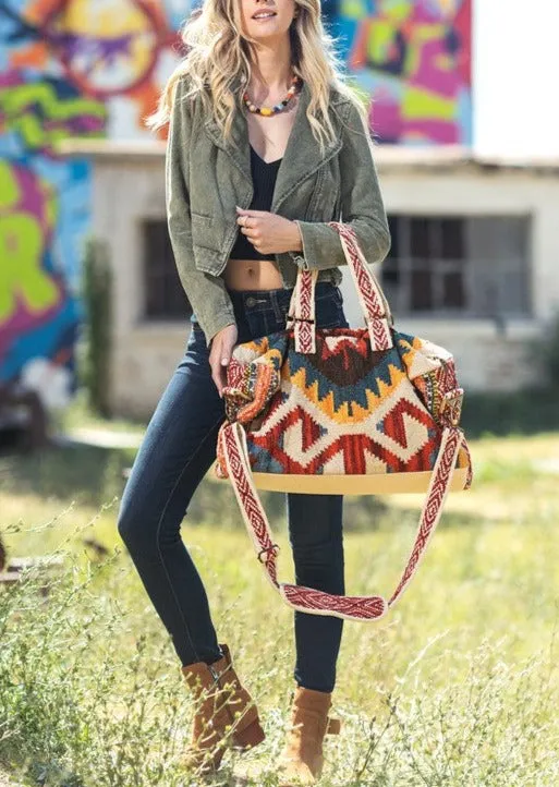 Sedona Aztec Print Weekender Duffle Bag