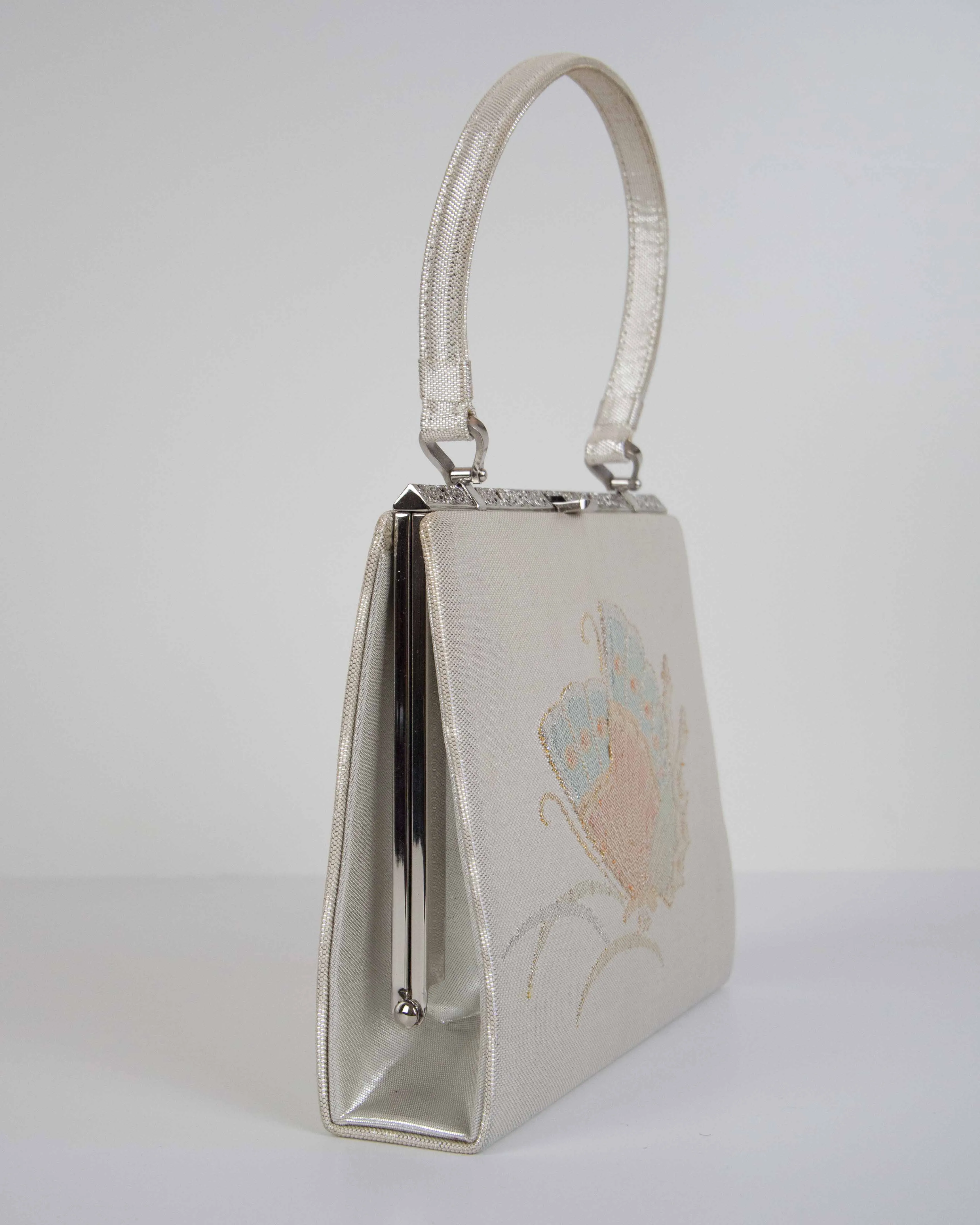 Silk Brocade Butterfly Frame Bag