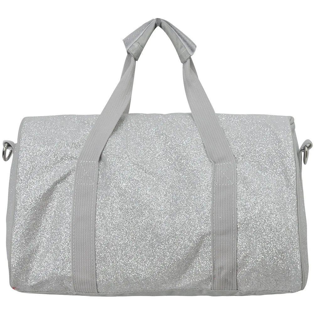 Silver Mini Glitter NGIL Duffel Bag