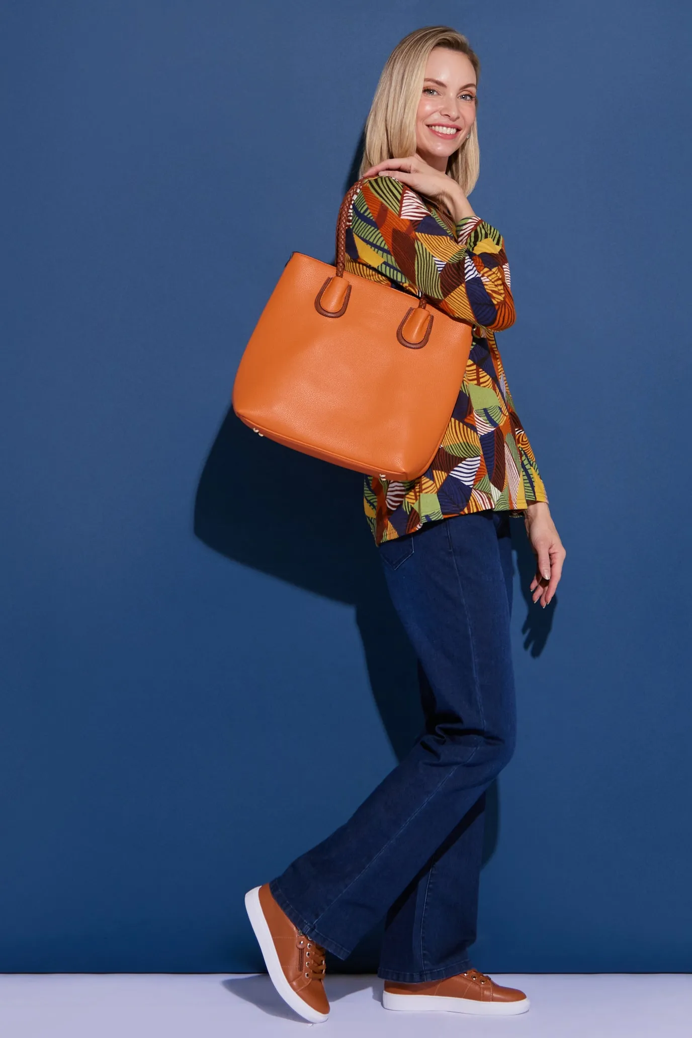 Simpson Tote & Clutch - Orange