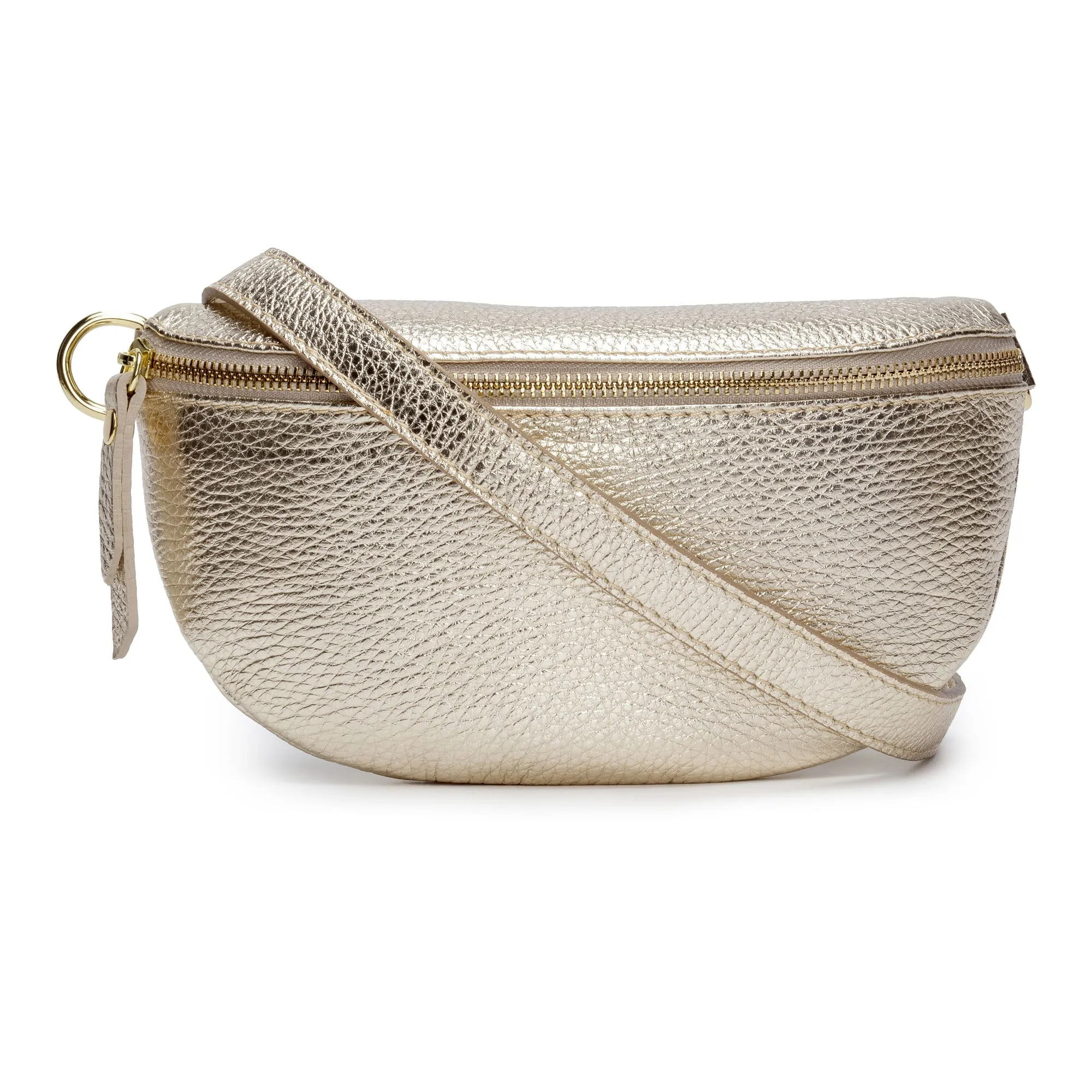 Sling Bag - Gold with Gold Chevron Strap