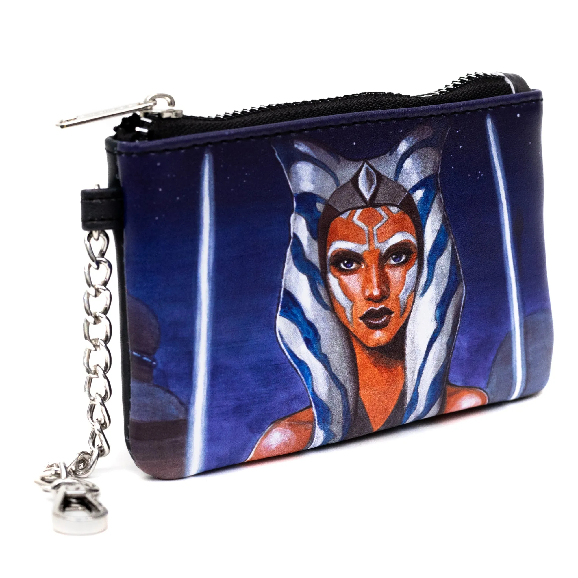 Star Wars Bag and Wallet Combo, Star Wars Ahsoka Tano Pose and Icon Black, Vegan Leather