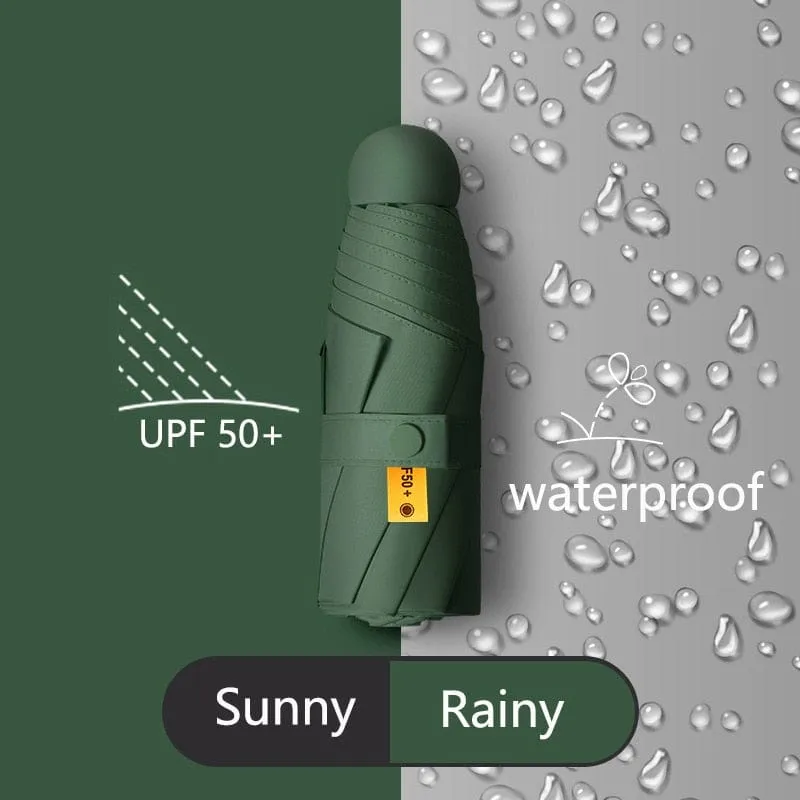 SunGuard: Ultra Compact UV-Protective Mini Umbrella for On-the-Go Protection