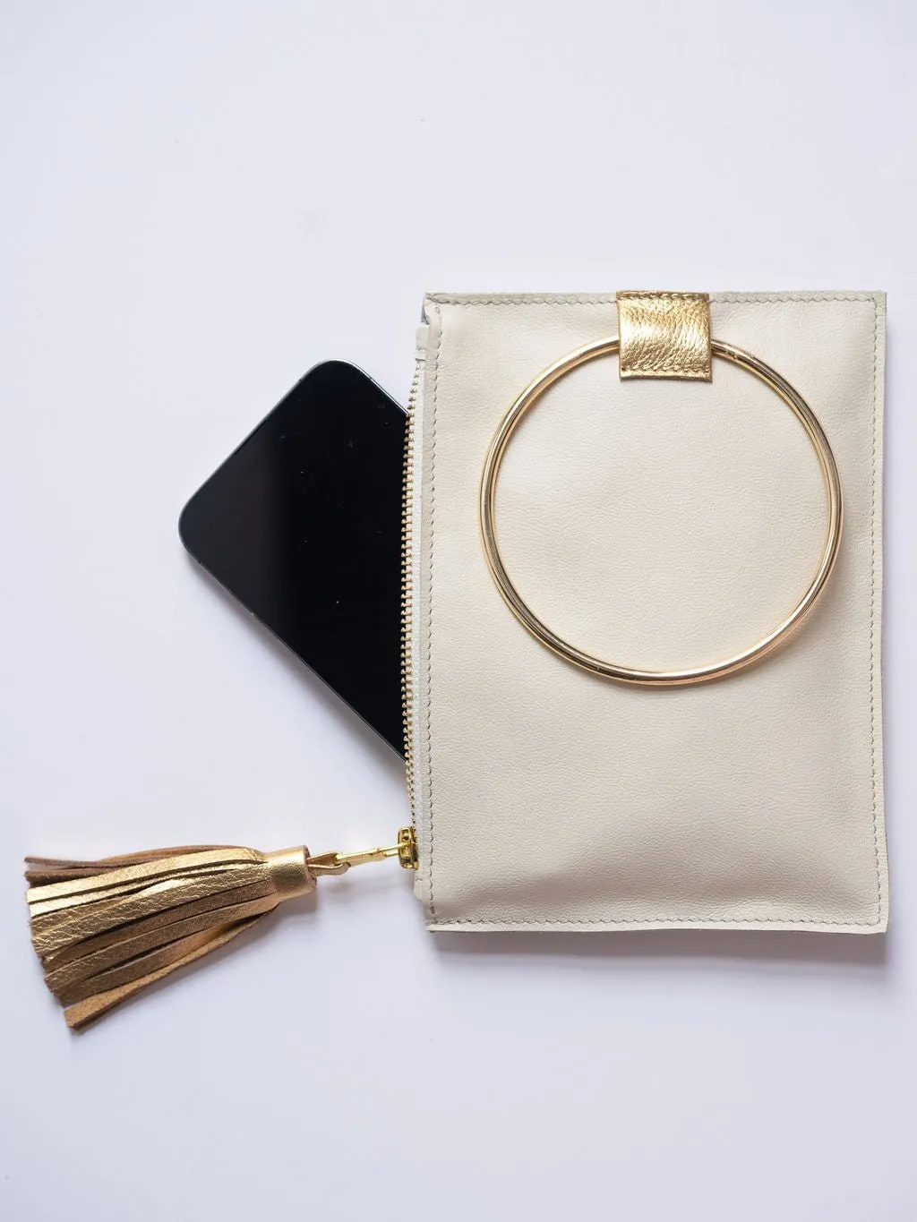 The Metal Ring Wristlet | Navy