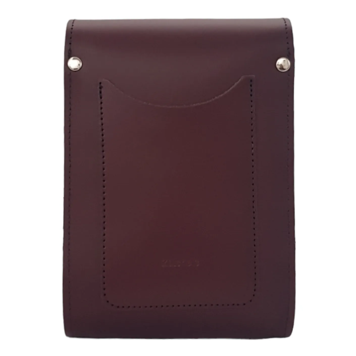 The Mobile - Handmade Leather Festival Phone Bag in Marsala Red