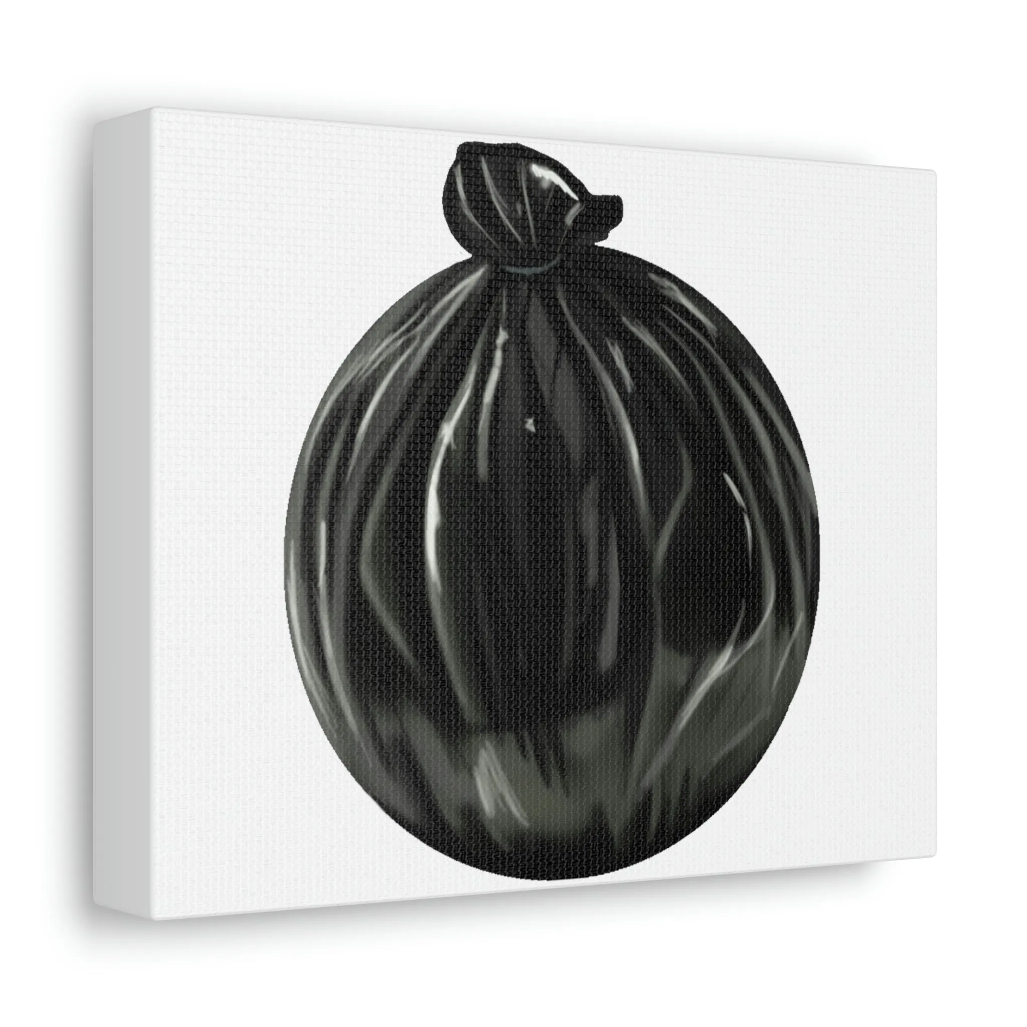 Trash Bag Stretched Canvas