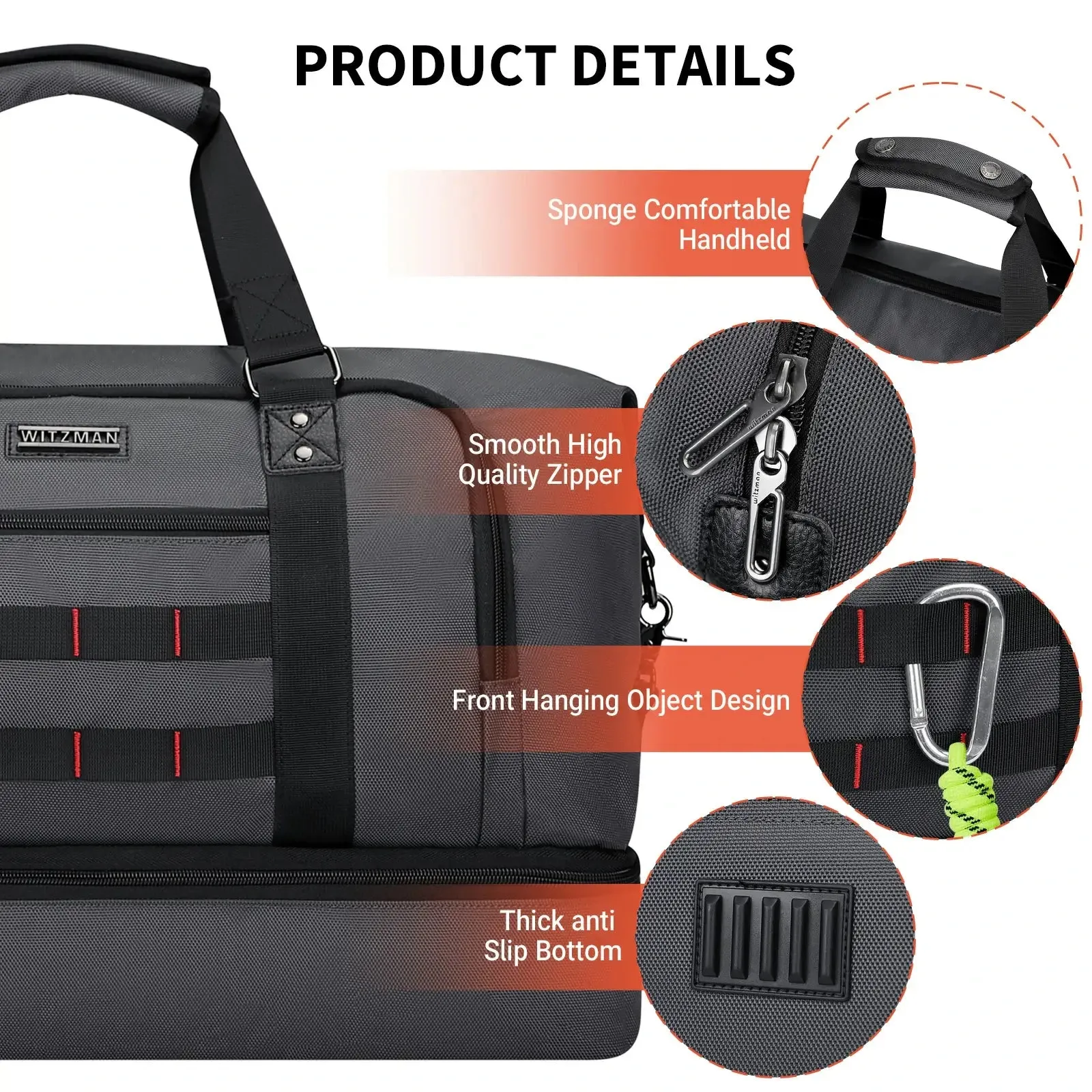 Travel Duffle Bags for Men Weekender Bags With Toiletry Bag Sets