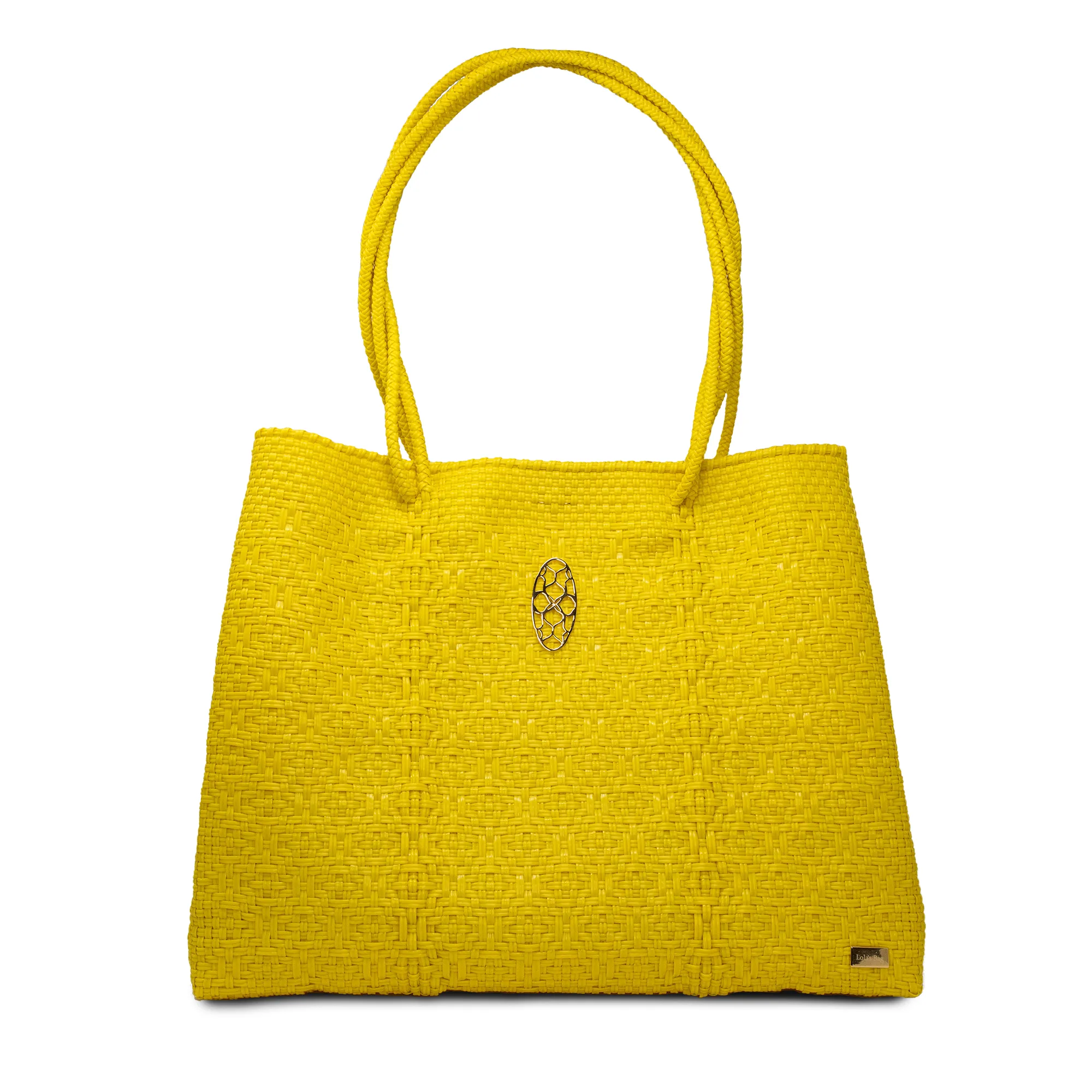 TRAVEL YELLOW TOTE WITH CLUTCH