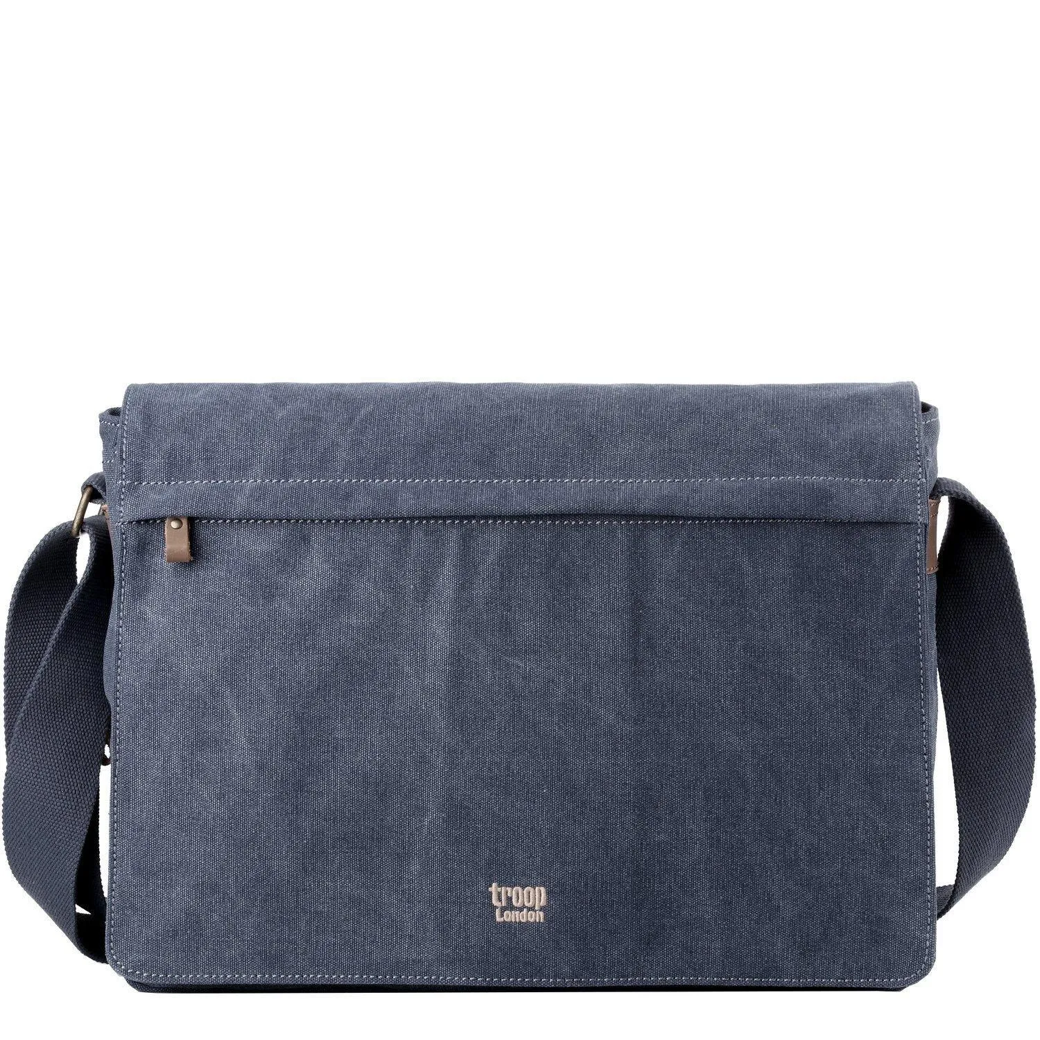 TRP0371 Troop London Classic Canvas Laptop Large Messenger Bag - 18 Diagonally