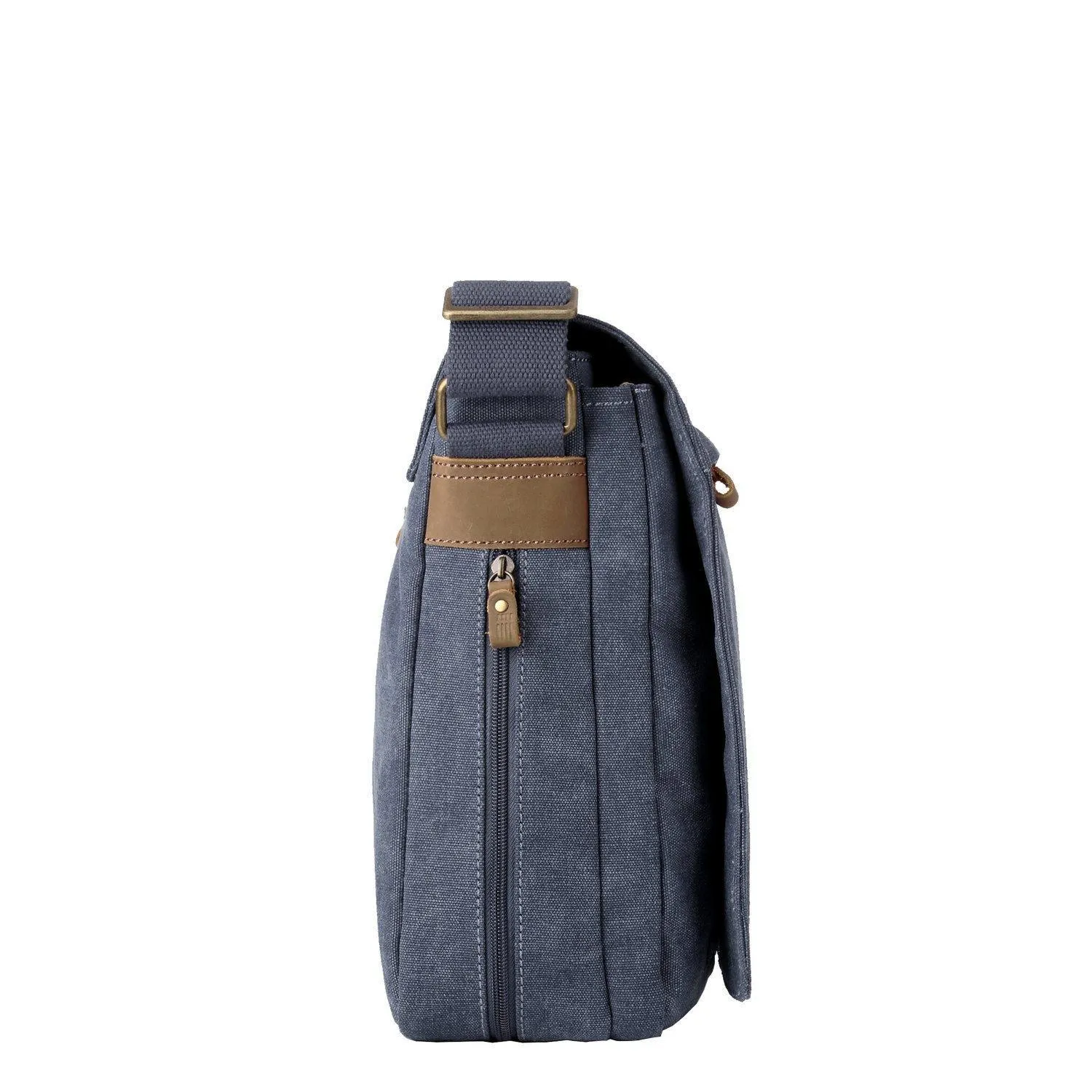 TRP0371 Troop London Classic Canvas Laptop Large Messenger Bag - 18 Diagonally