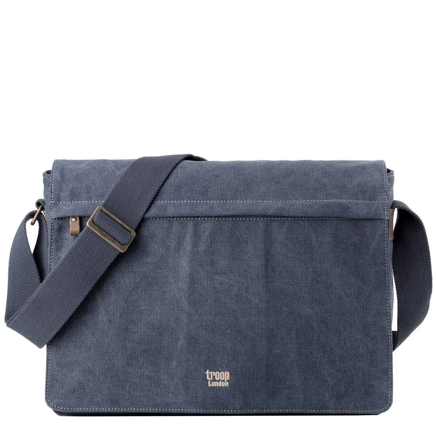 TRP0371 Troop London Classic Canvas Laptop Large Messenger Bag - 18 Diagonally