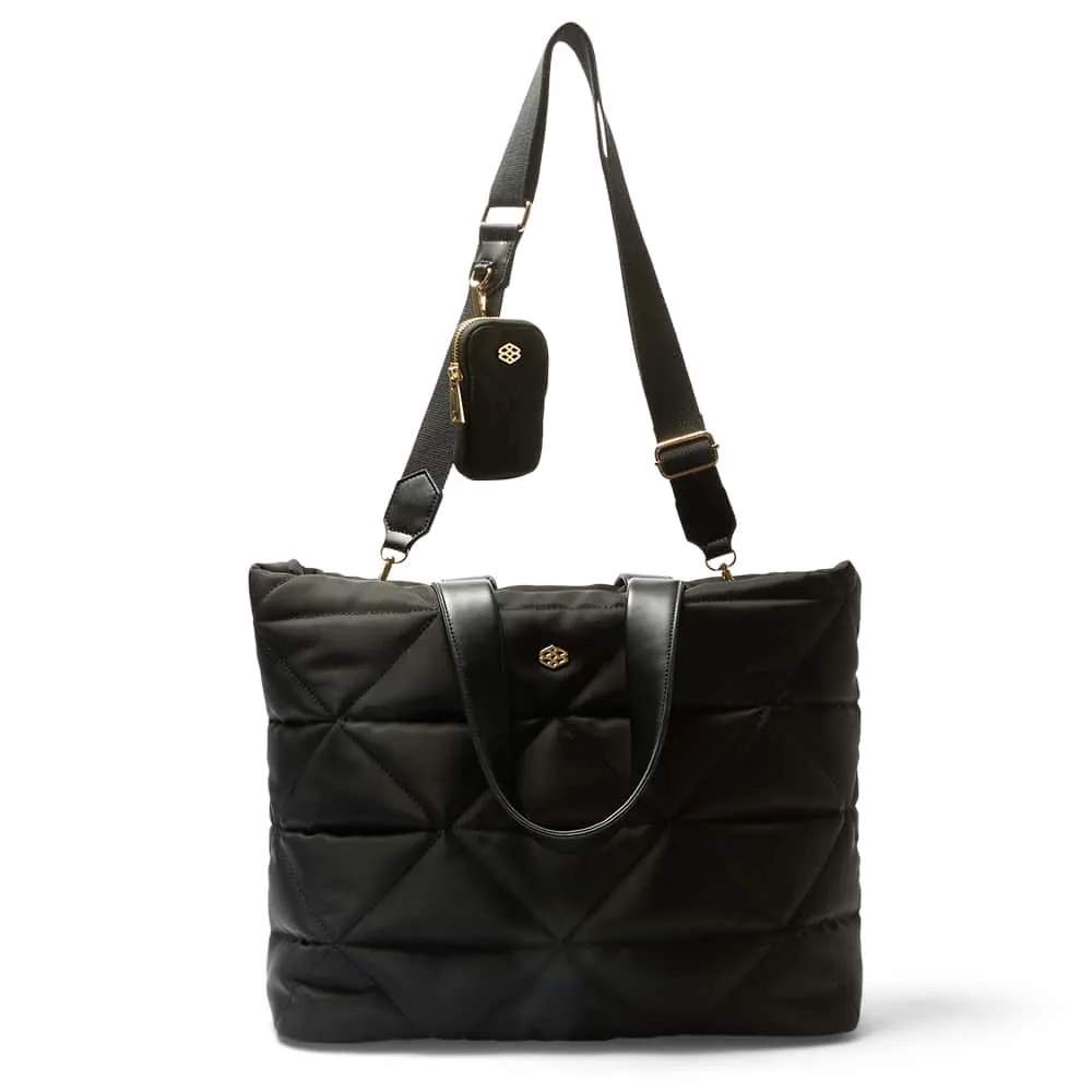 Tully Tote in Black Nylon