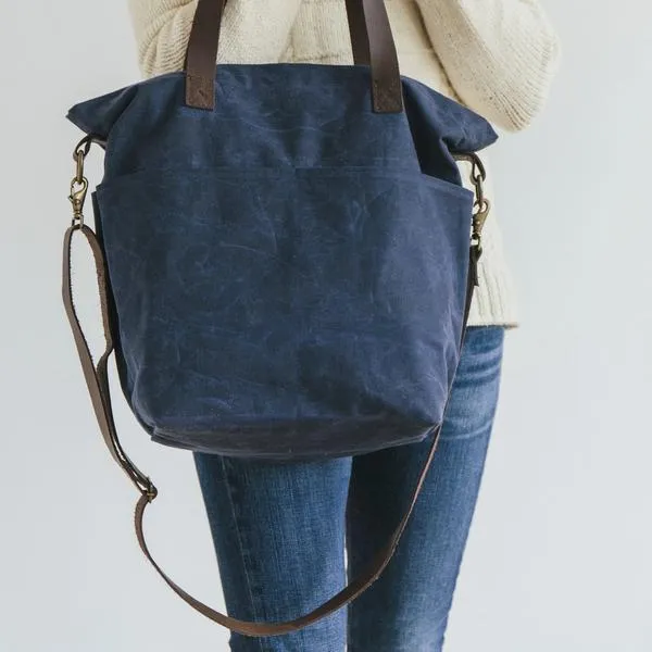 twig & horn Waxed Canvas Crossbody Tote