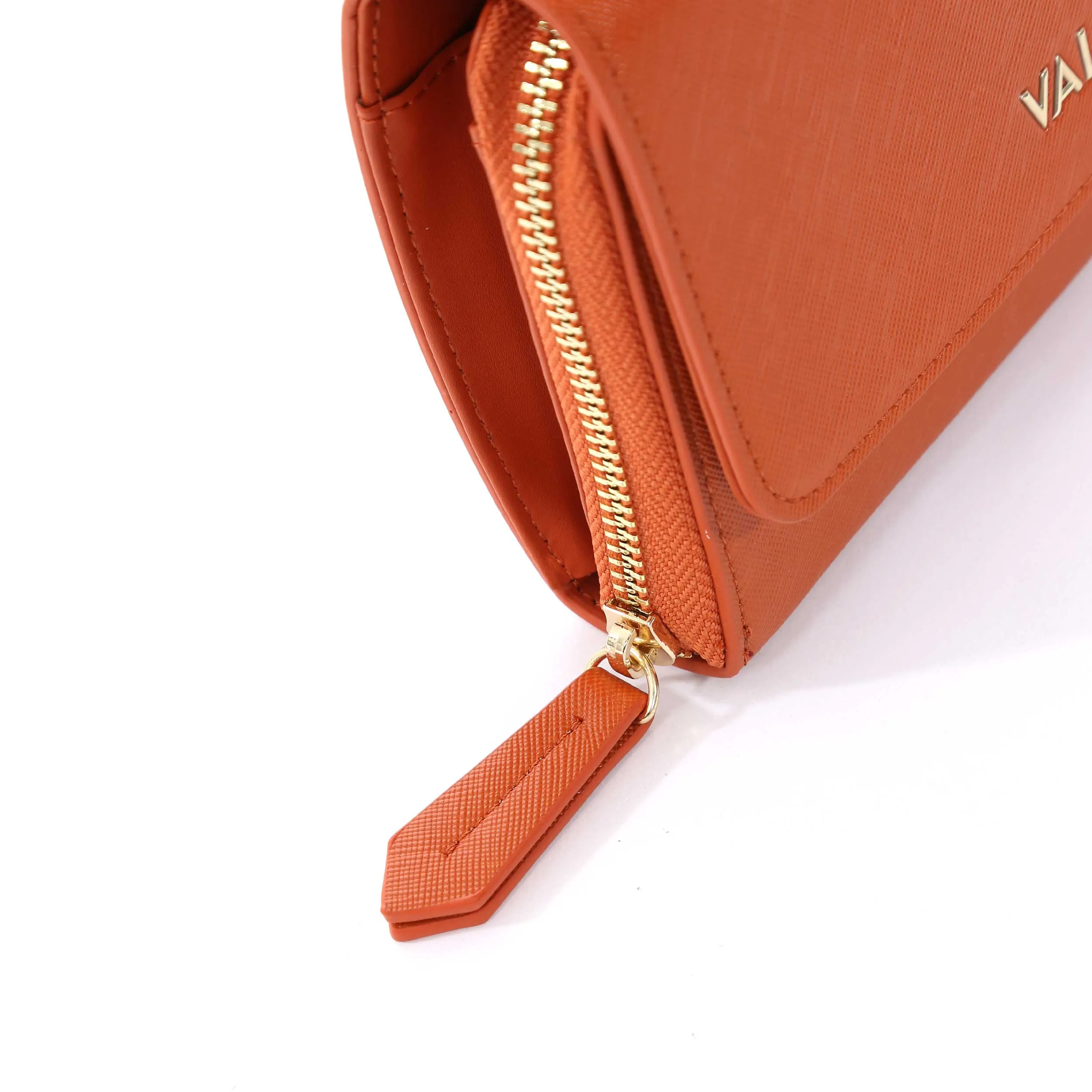 Valentino Bags Zero RE Ladies Cross Body Purse in Arancio Orange